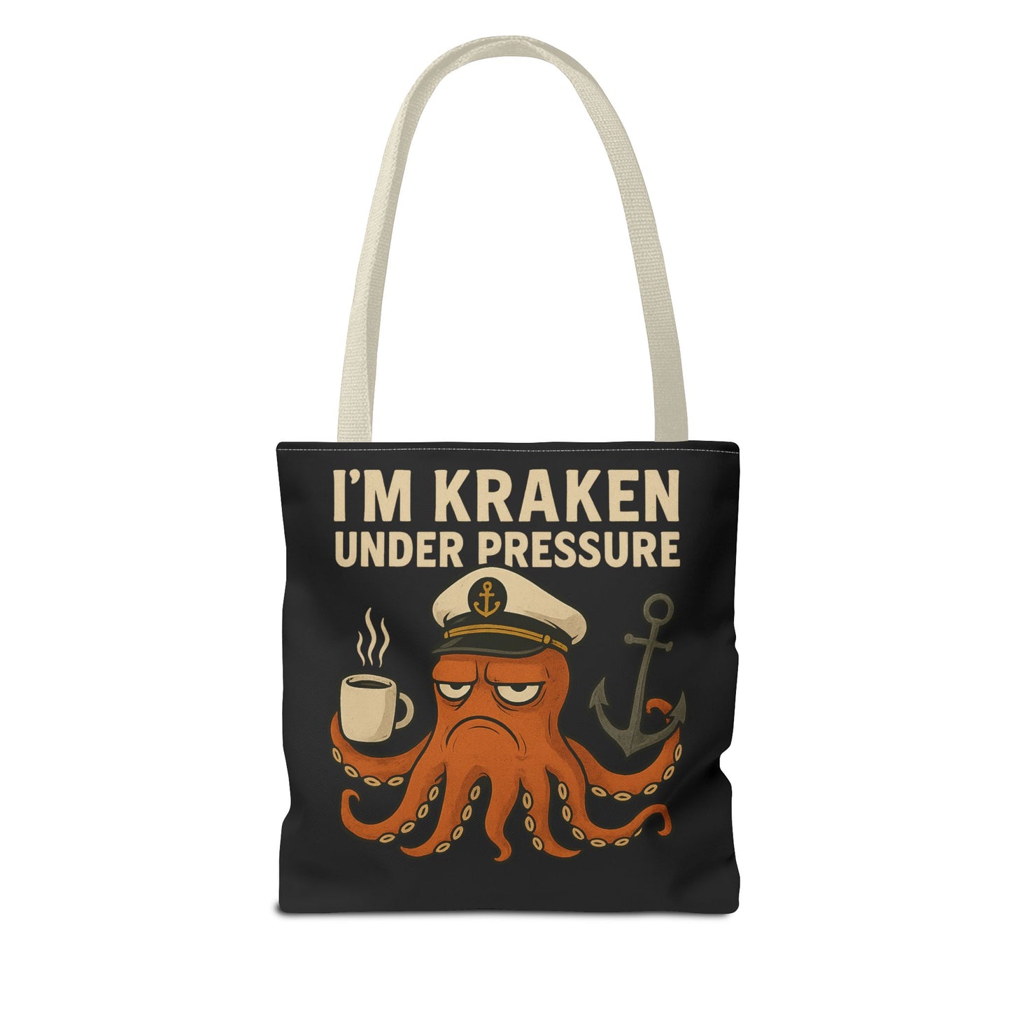 Stressed Octopus Tote Bag Nautical Bag Beach Tote Ocean Reusable Bag Seaside