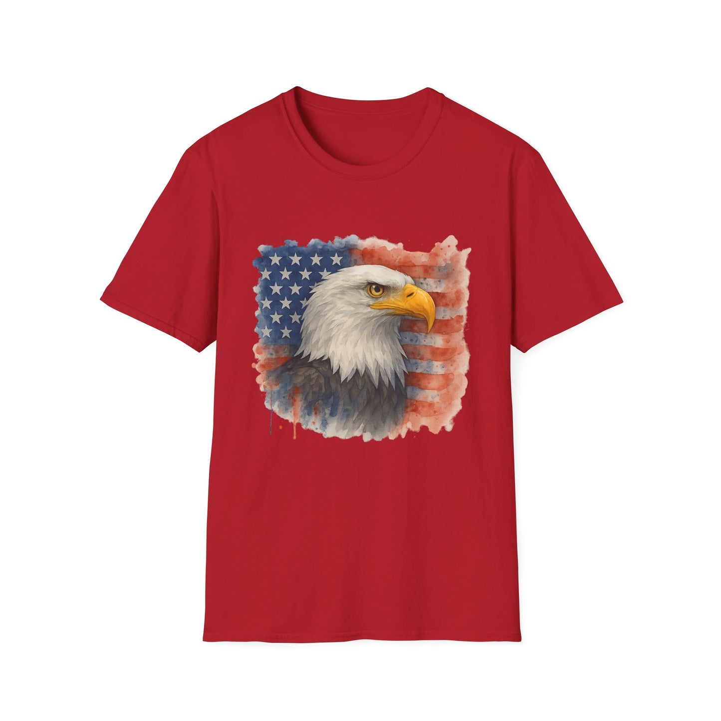 American Eagle & Flag T‑Shirt | Patriotic Graphic Tee | Bald Eagle USA Shirt | 4th of July Tee | Independence Day Apparel