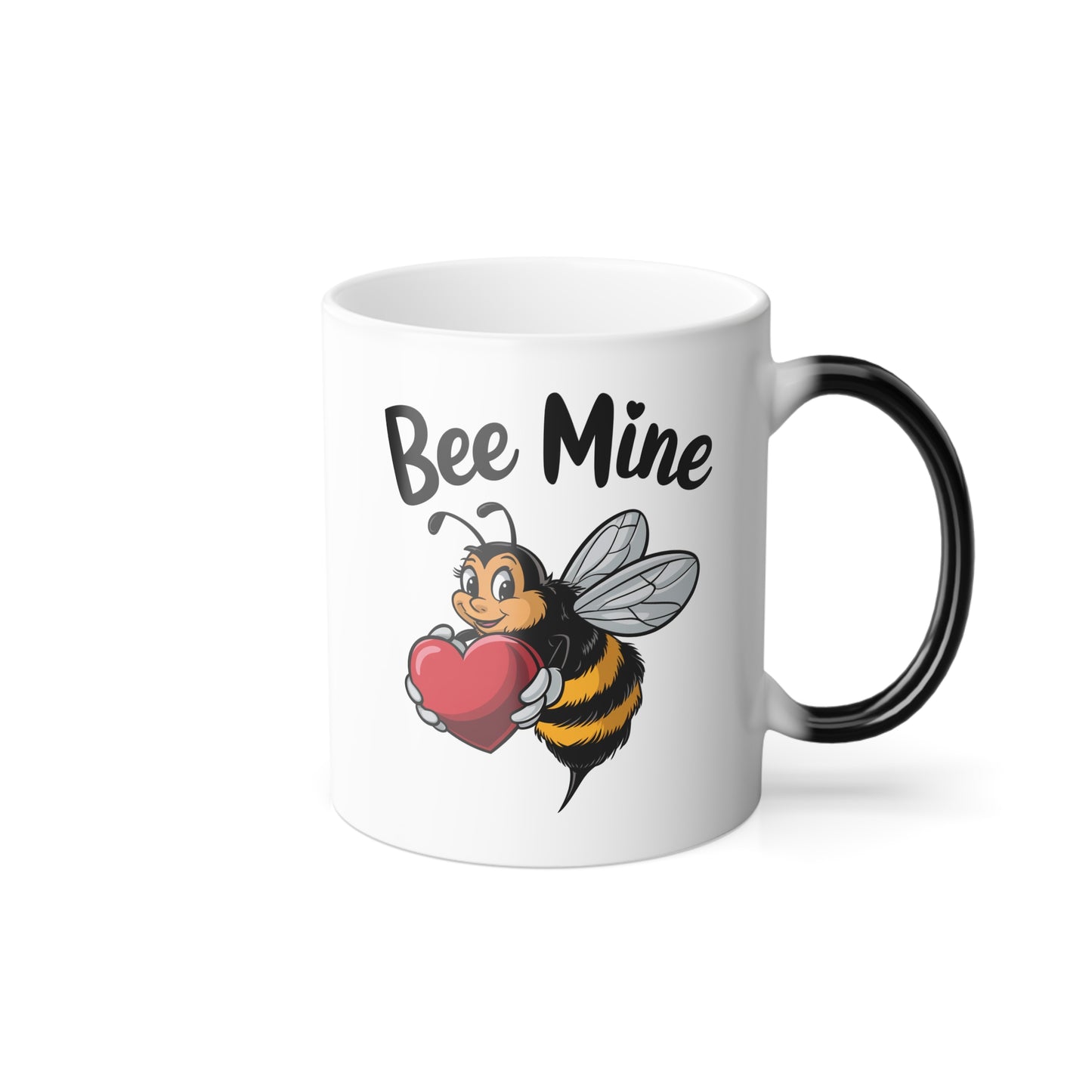 Bee Mine Mug, Color Changing Mug, Bee Valentine Gift, Cute Love Coffee Mug, Funny Pun Mug, Heat Reveal Cup For Her Him