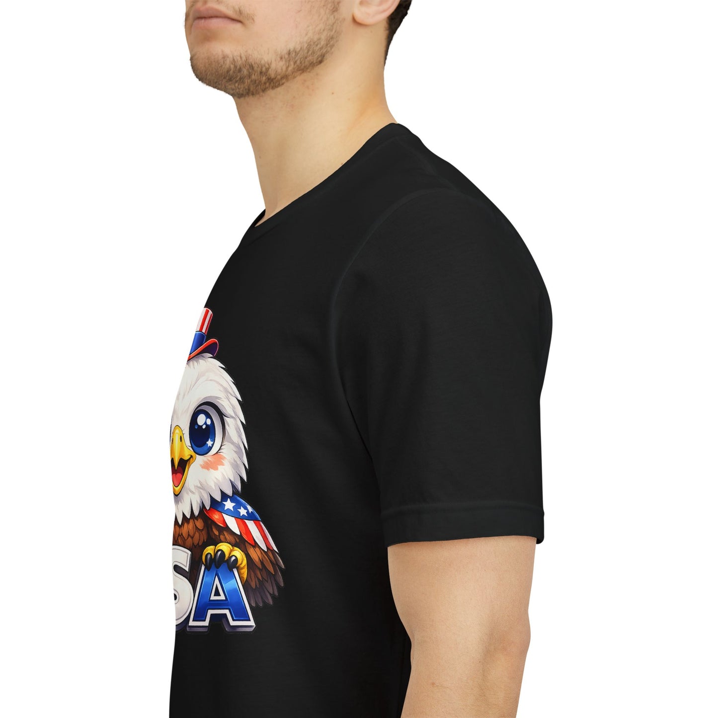 Cute USA Eagle Shirt, Patriotic Eagle T Shirt, Fourth Of July Shirt, American Flag Eagle Tee, Freedom Graphic Shirt, USA Pride Top
