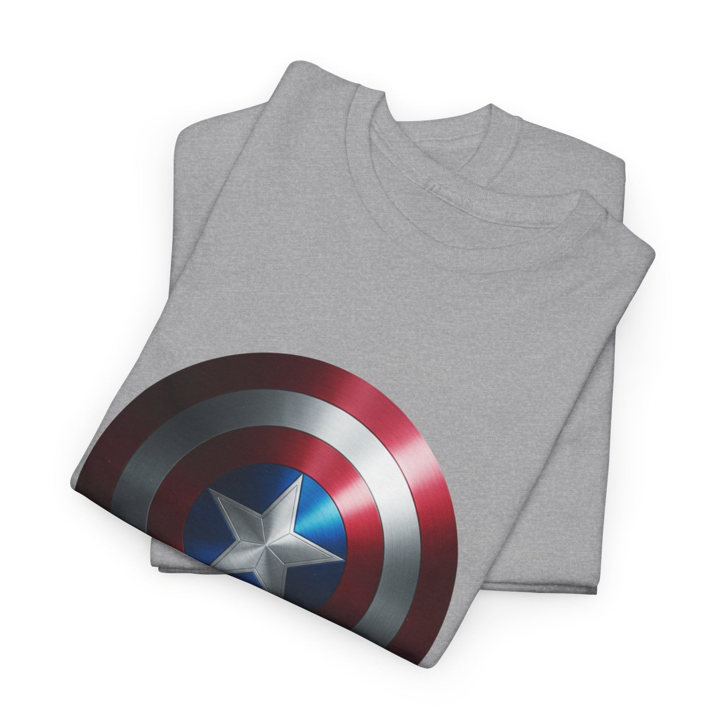 Patriotic Hero Shield Shirt – Star Emblem Graphic Tee – Super Soldier Gift – Comic Inspired Unisex Shirt – Cosplay Convention Top