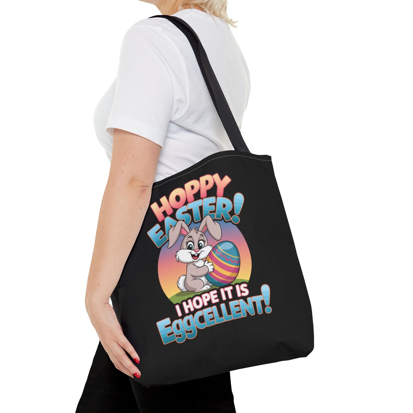 Happy Easter Tote Bag Eggcellent Bunny Design Easter Bag Easter Gift Easter Tote Accessory