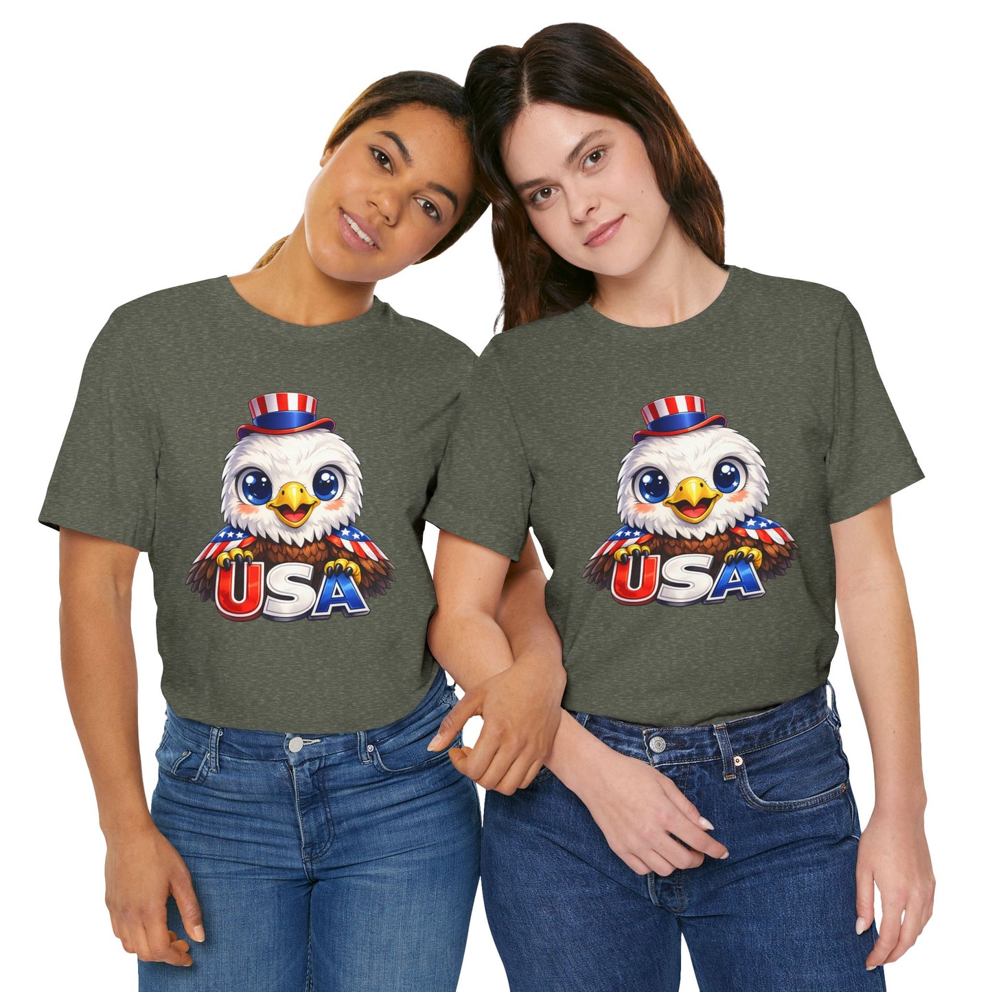 Cute USA Eagle Shirt, Patriotic Eagle T Shirt, Fourth Of July Shirt, American Flag Eagle Tee, Freedom Graphic Shirt, USA Pride Top