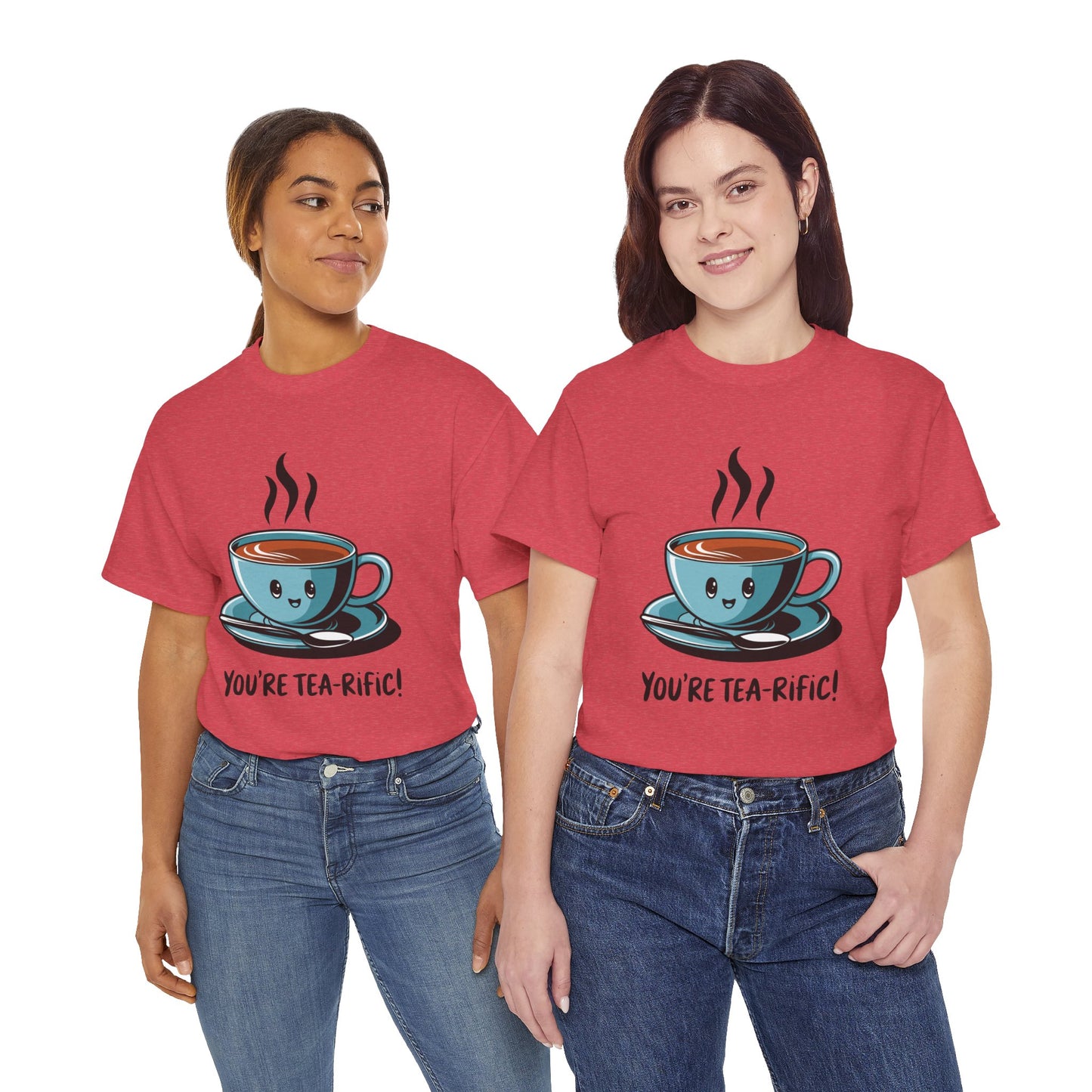 You’re Tea-Rific! Cute Tea Pun T-Shirt for Tea Lovers - Funny Gift, Kawaii Cup Graphic Tee - Unisex Soft Cotton Shirt