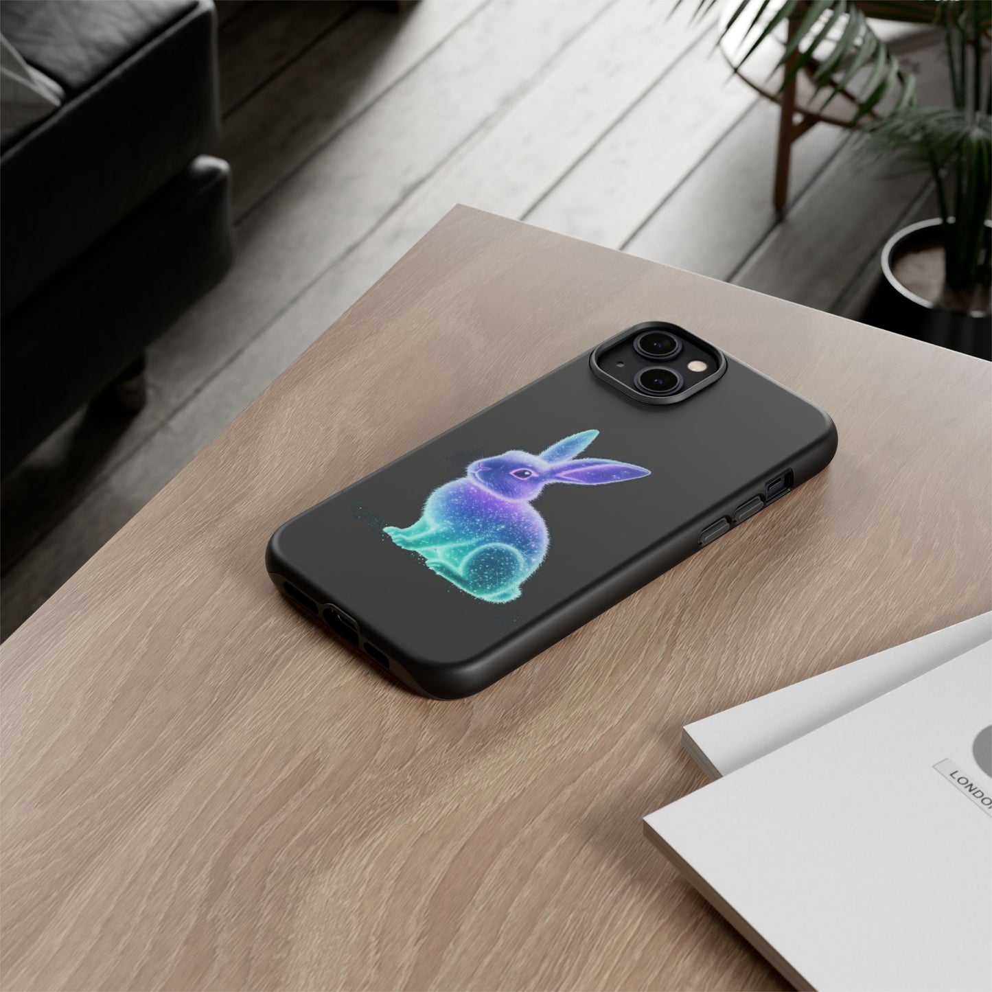 iPhone Case - Bioluminescent Easter Bunny Design