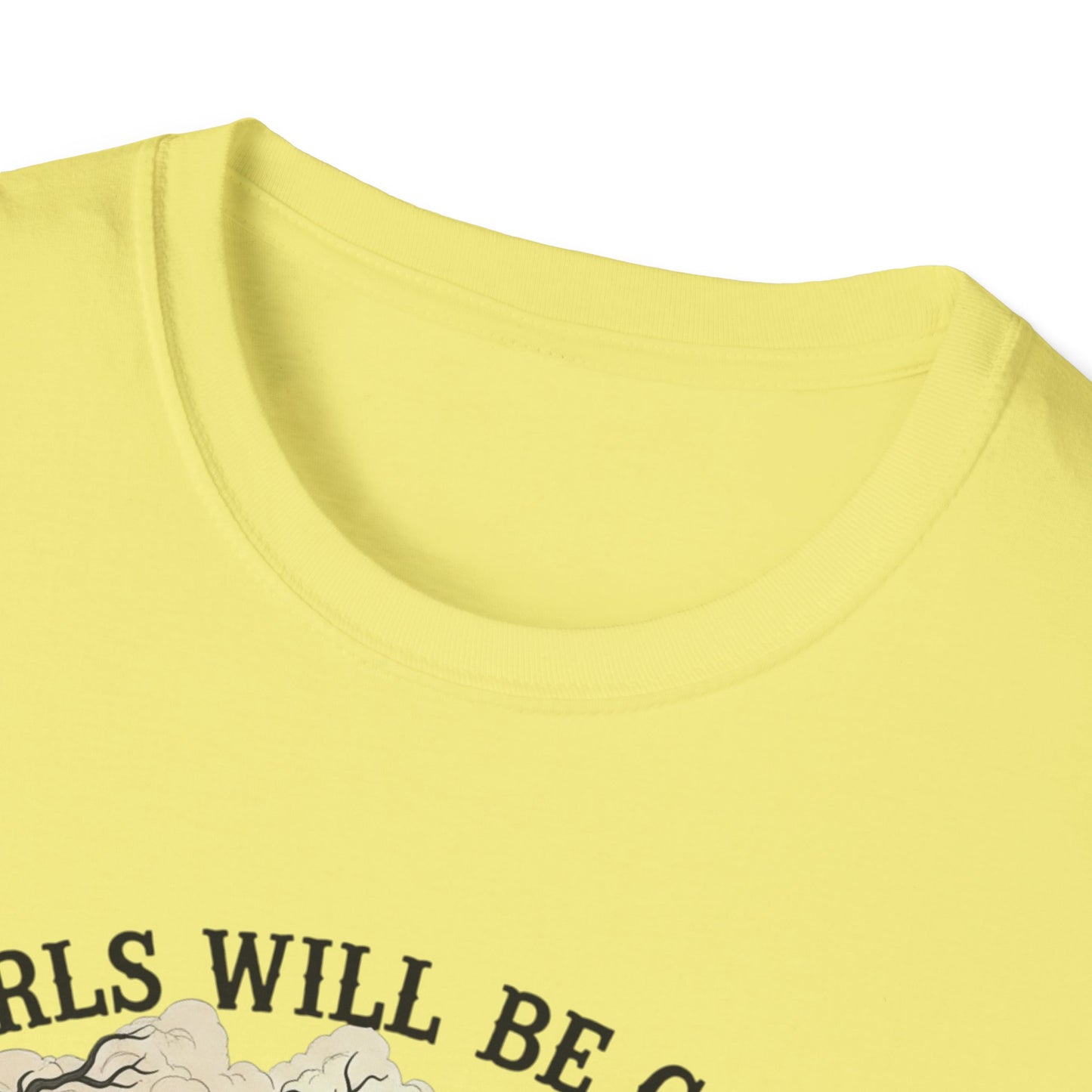 Girls Will Be Girls Witch Tee - Witches Brewing Cauldron Shirt - Halloween Witchy Vintage Feminist Spooky Gift for Women