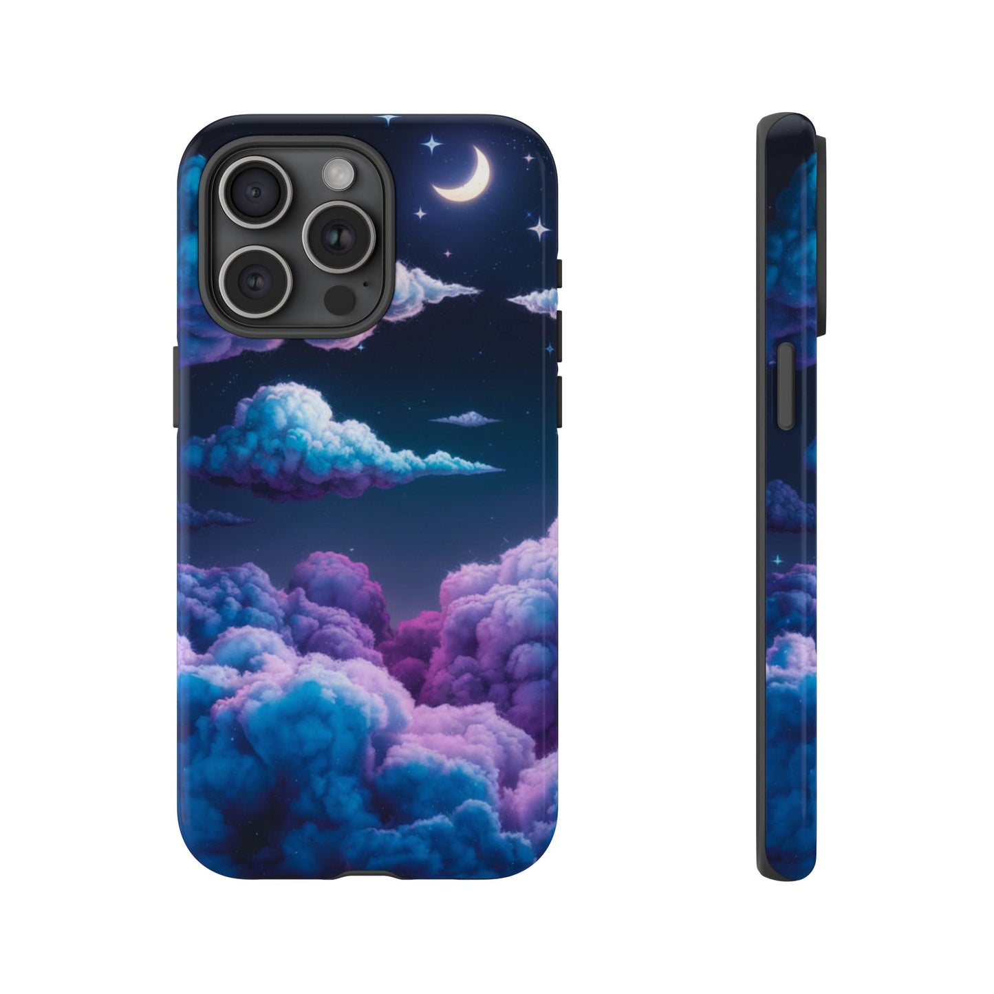 Dreamy Clouds & Moon Tough iPhone Case