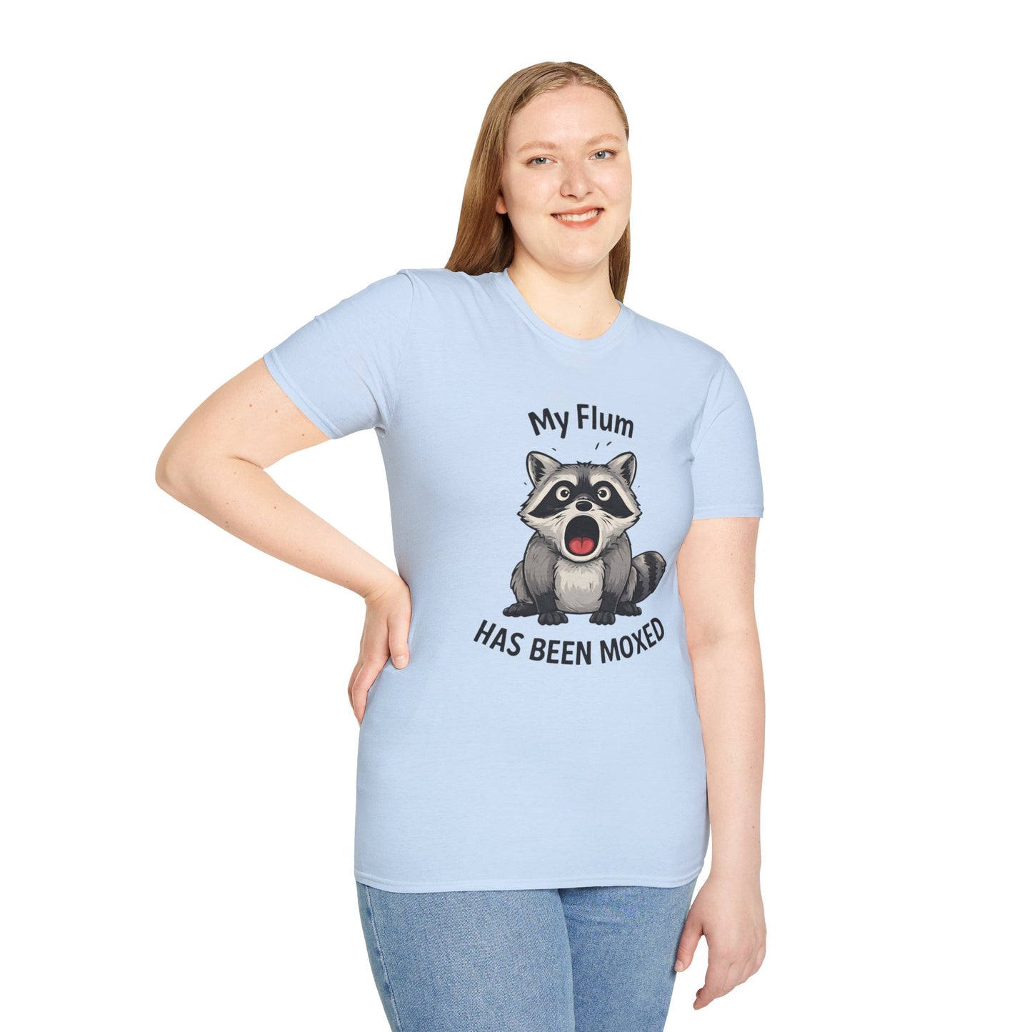 My Flum Has Been Moxed Shirt, Funny Raccoon T Shirt, Flummoxed Word Play Tee, Cute Shocked Raccoon Graphic Tee, Sarcastic Humor Shirt Gift