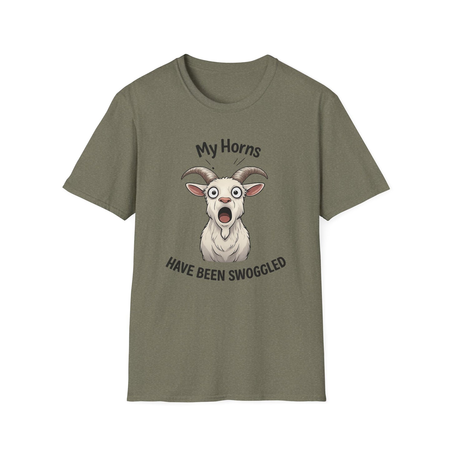 Funny Goat Shirt, Hornswoggled Shirt, My Horns Have Been Swoggled, Goat Pun T Shirt, Animal Humor Tee, Silly Wordplay Shirt