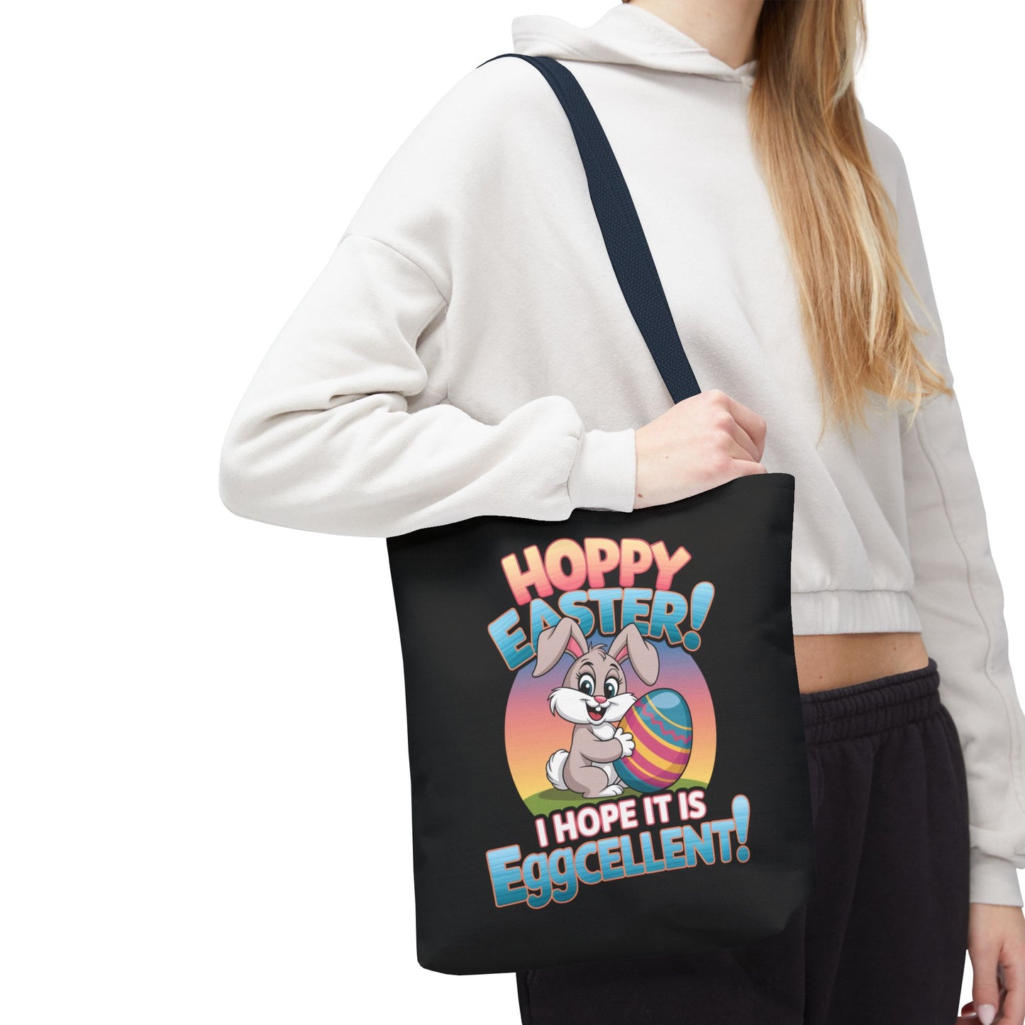 Happy Easter Tote Bag Eggcellent Bunny Design Easter Bag Easter Gift Easter Tote Accessory