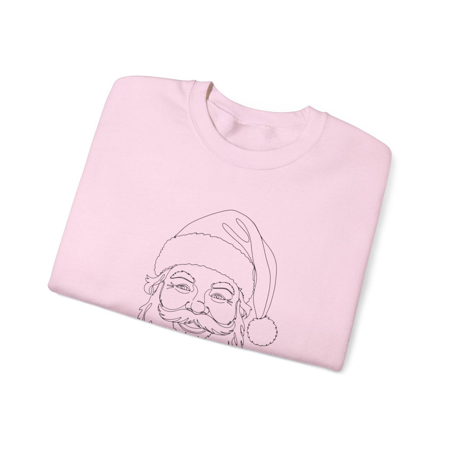 Minimalist Santa Sweatshirt | Modern Line Art Christmas Crewneck | Simple Holiday Sweater | Cozy Neutral Xmas Gift for Him or Her