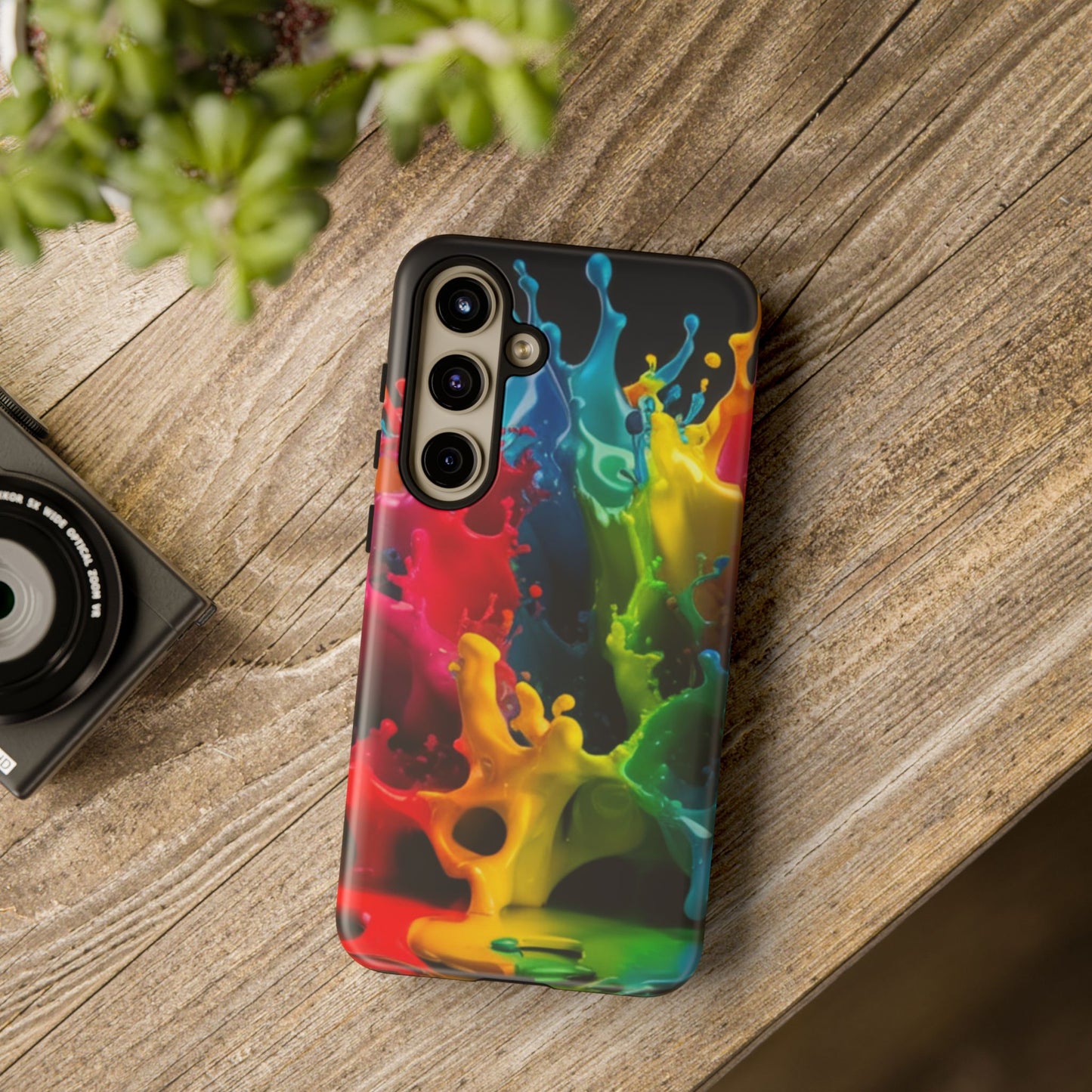 Vibrant Splash Samsung Phone Case - Tough Spectrum Splash Samsung Case