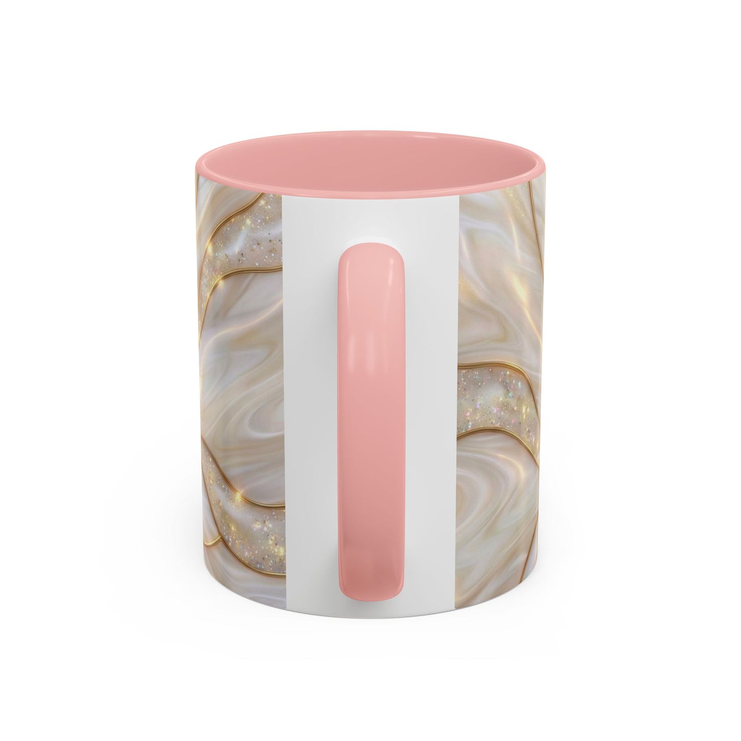 Pink Peony Stained Glass Mug, Gold Floral Coffee Cup, Elegant Flower Gift For Her, Fairycore Tea Cup, Mothers Day Present, Pearl Art Decor