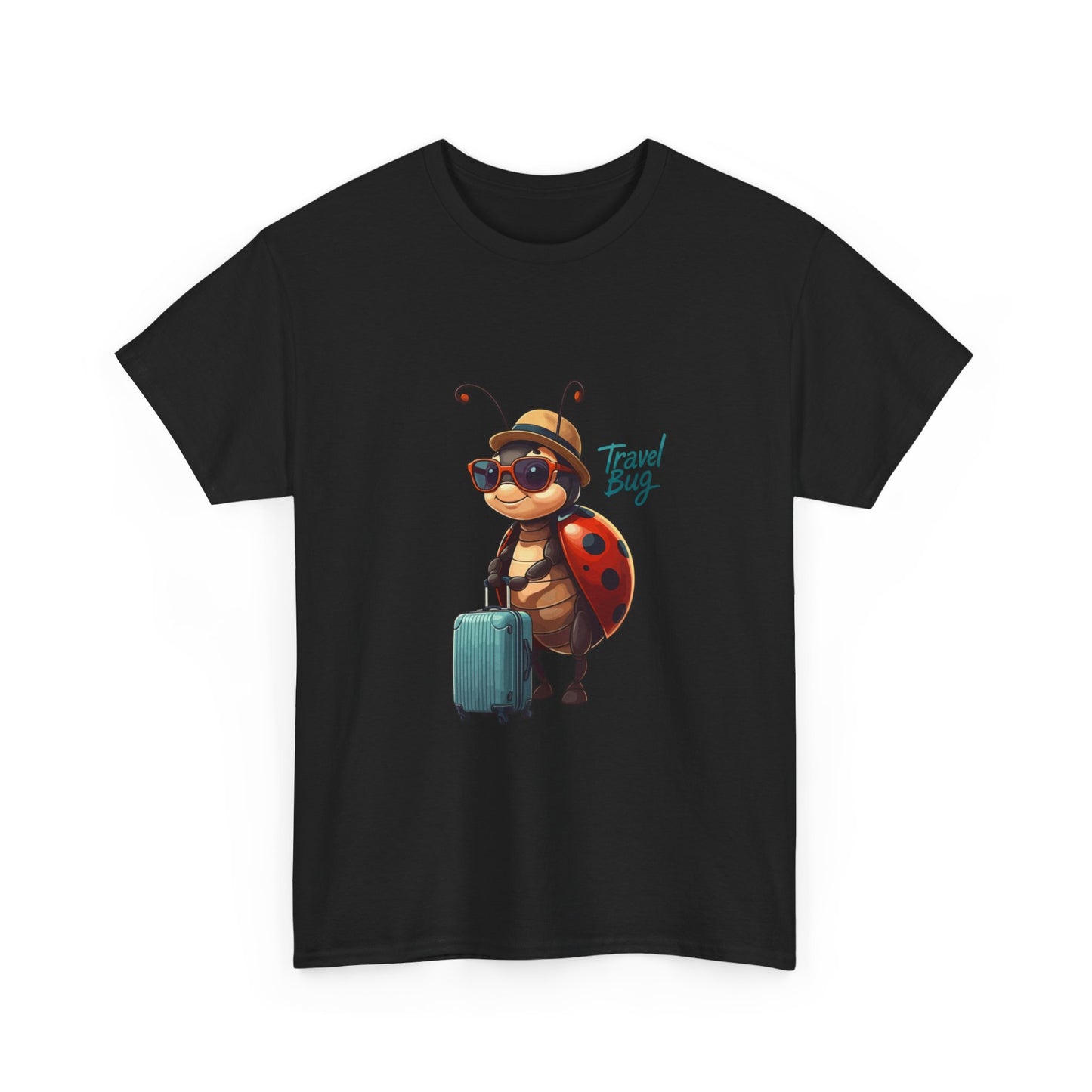 Travel Bug T-Shirt – Cute Ladybug Travel Tee | Funny Wanderlust Shirt for Travel Lovers | Unisex Graphic Tee Gift for Adventurers