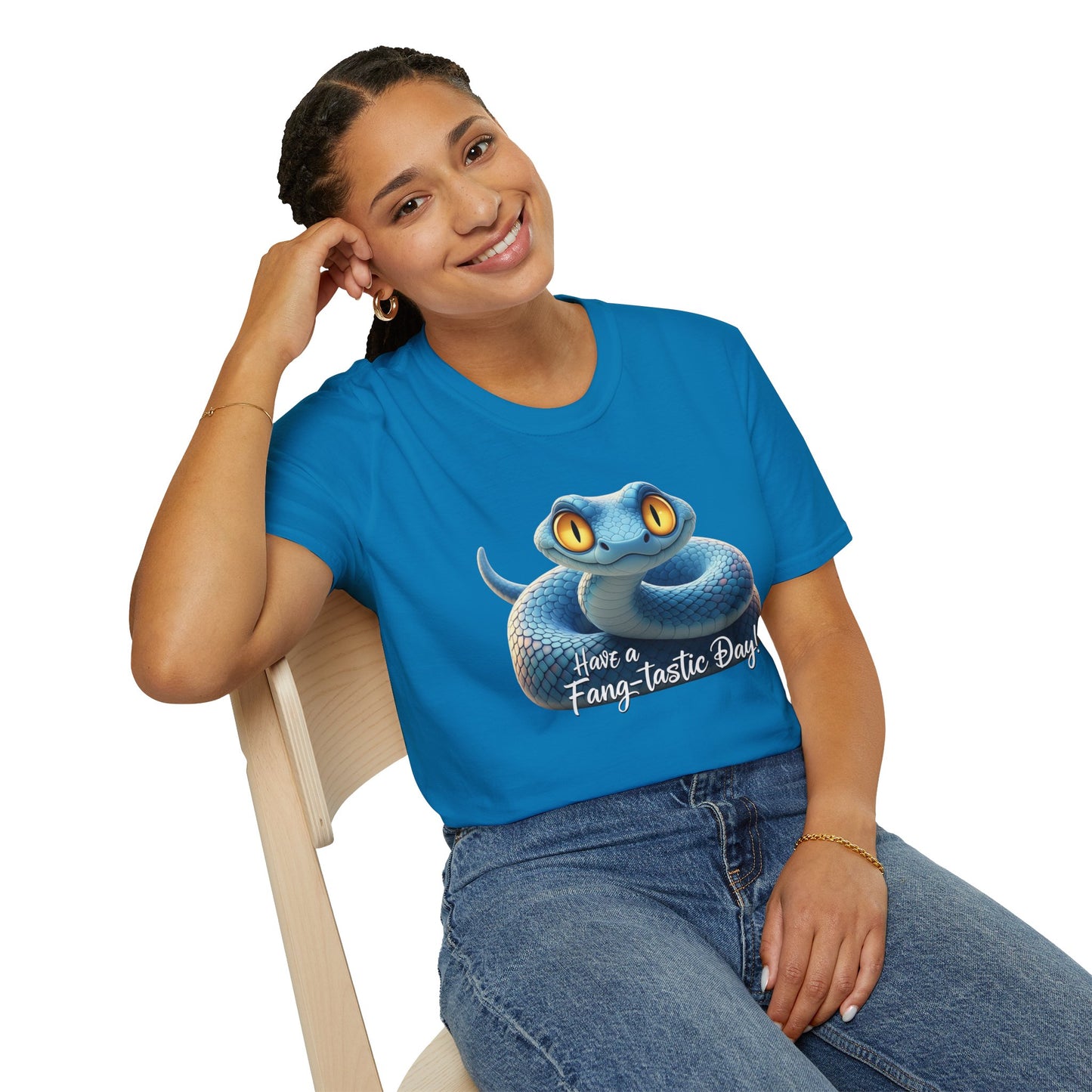 Have A Fang-tastic Day Snake T-Shirt, Funny Reptile Tee, Cute Snake Lover Gift, Animal Pun Shirt, Humor Top For Her Or Him