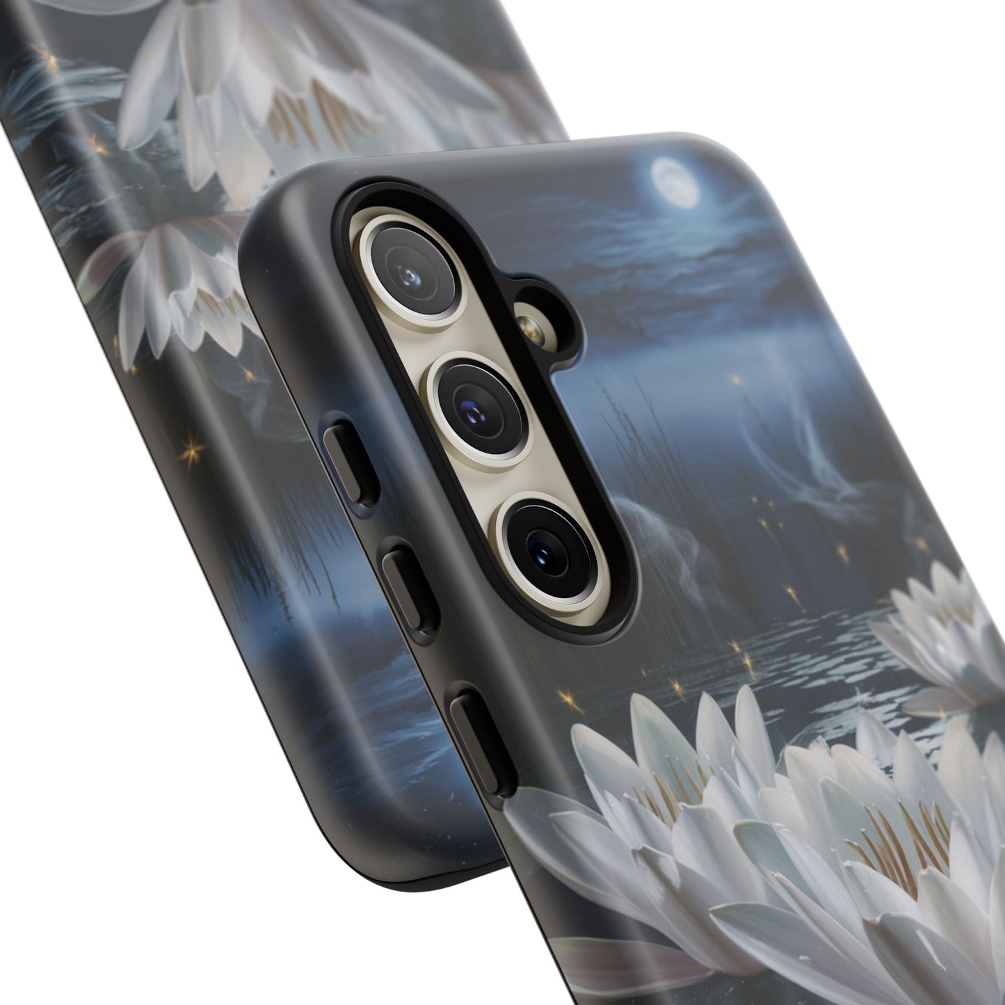 Samsung Galaxy Tough Case - Water Lillies Moonlit Sky Phone Cover