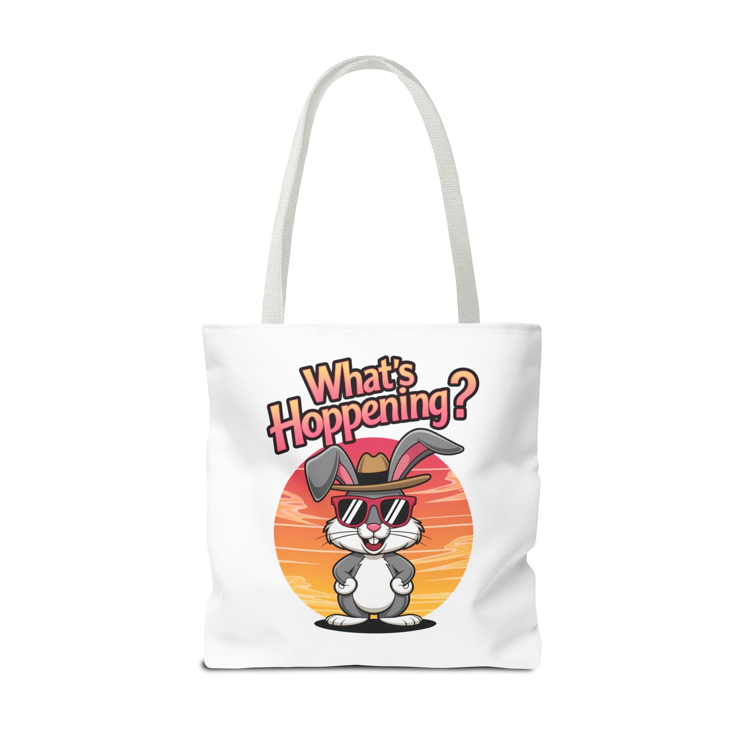 Bunny Tote Bag - 'What's Hoppening'