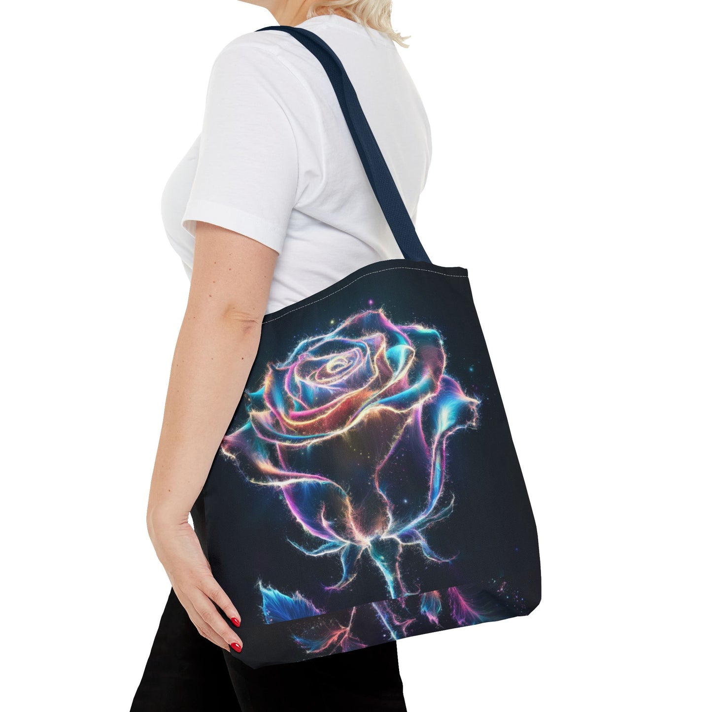 Glowing Rose Tote Bag