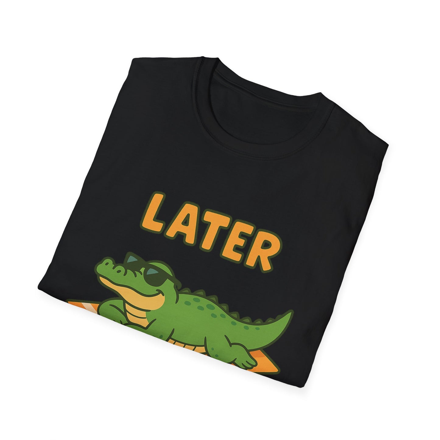 Later Gator Graphic Tee - Funny Alligator T-Shirt | Funny Summer Shirt | Trendy Animal Tee | Cute Gator Gift | Y2K Retro Humor Tee