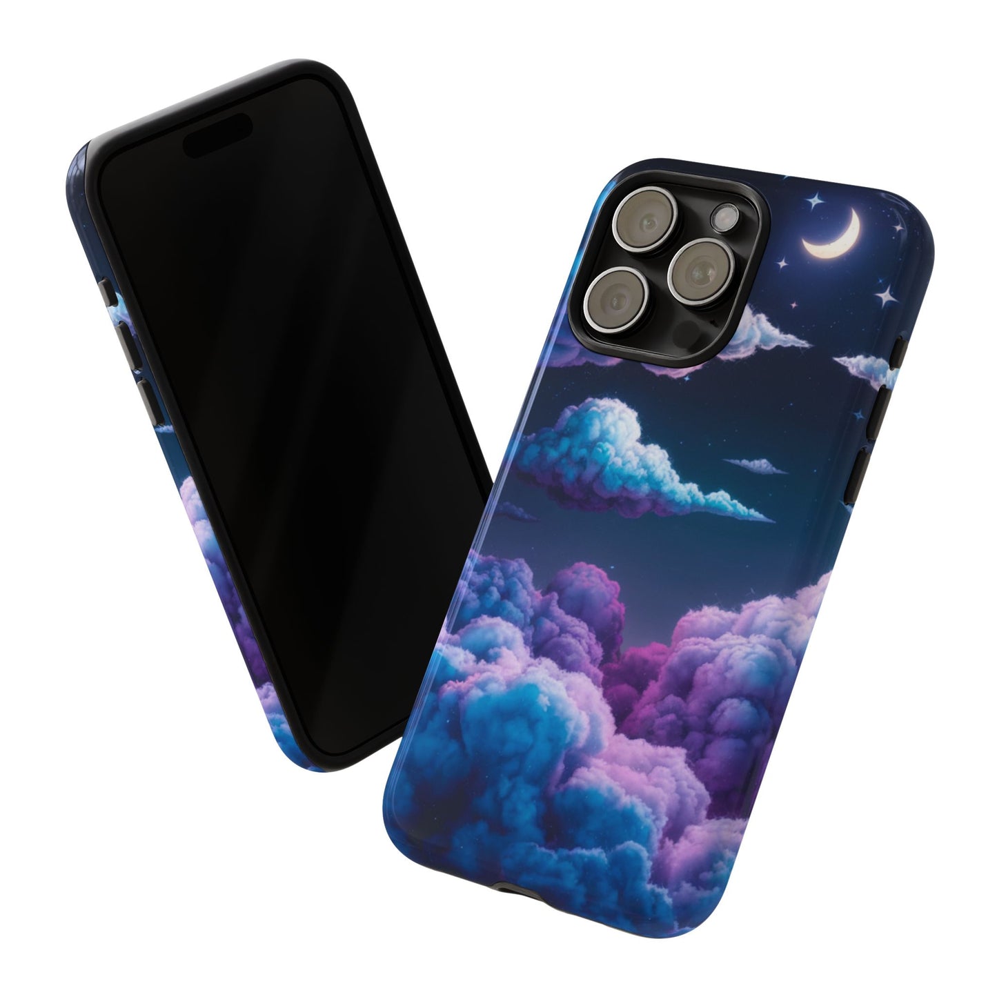 Dreamy Clouds & Moon Tough iPhone Case