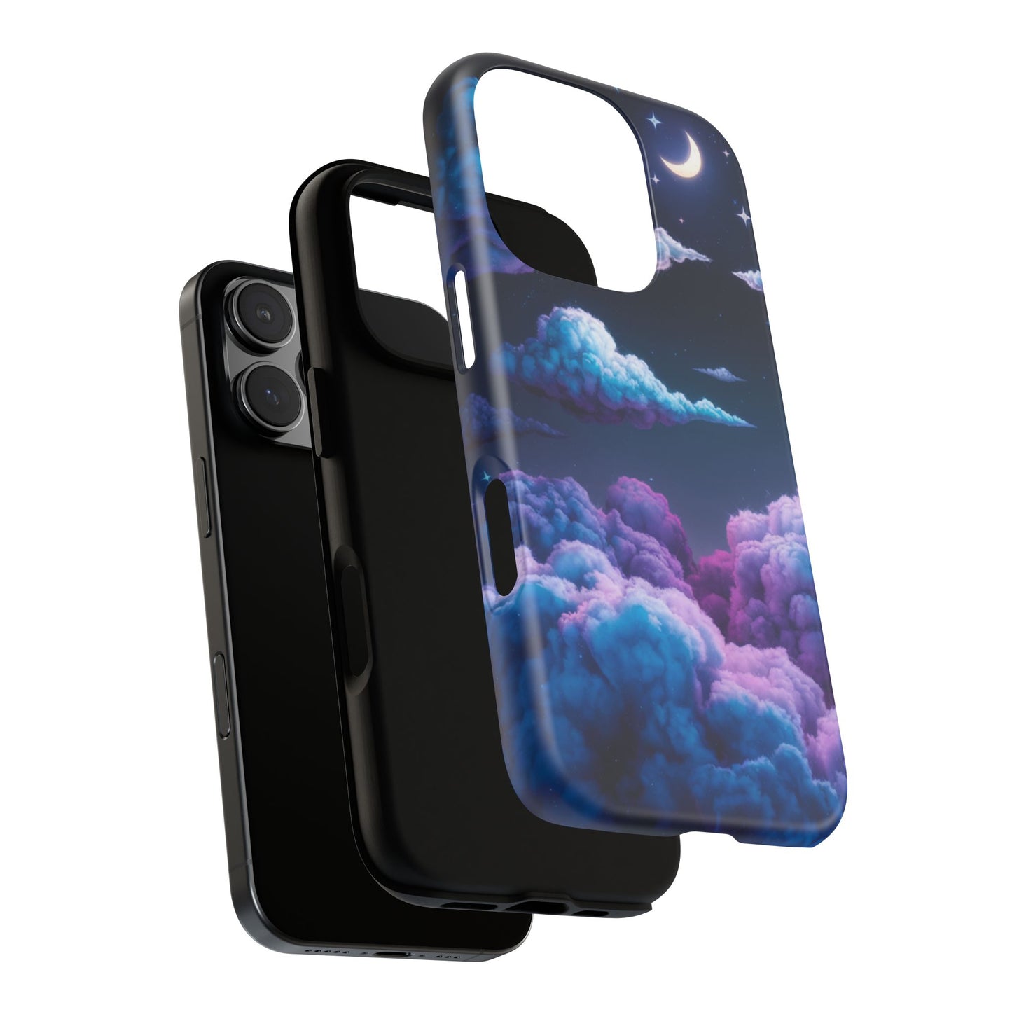 Dreamy Clouds & Moon Tough iPhone Case