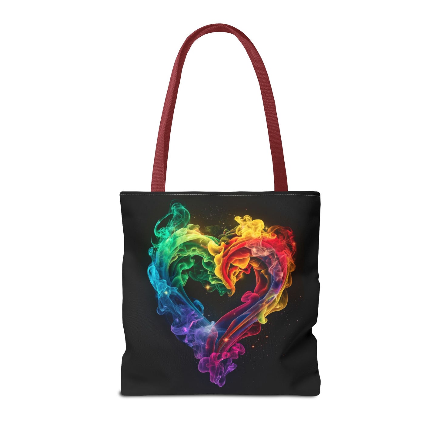 Colorful Smoke Heart Tote