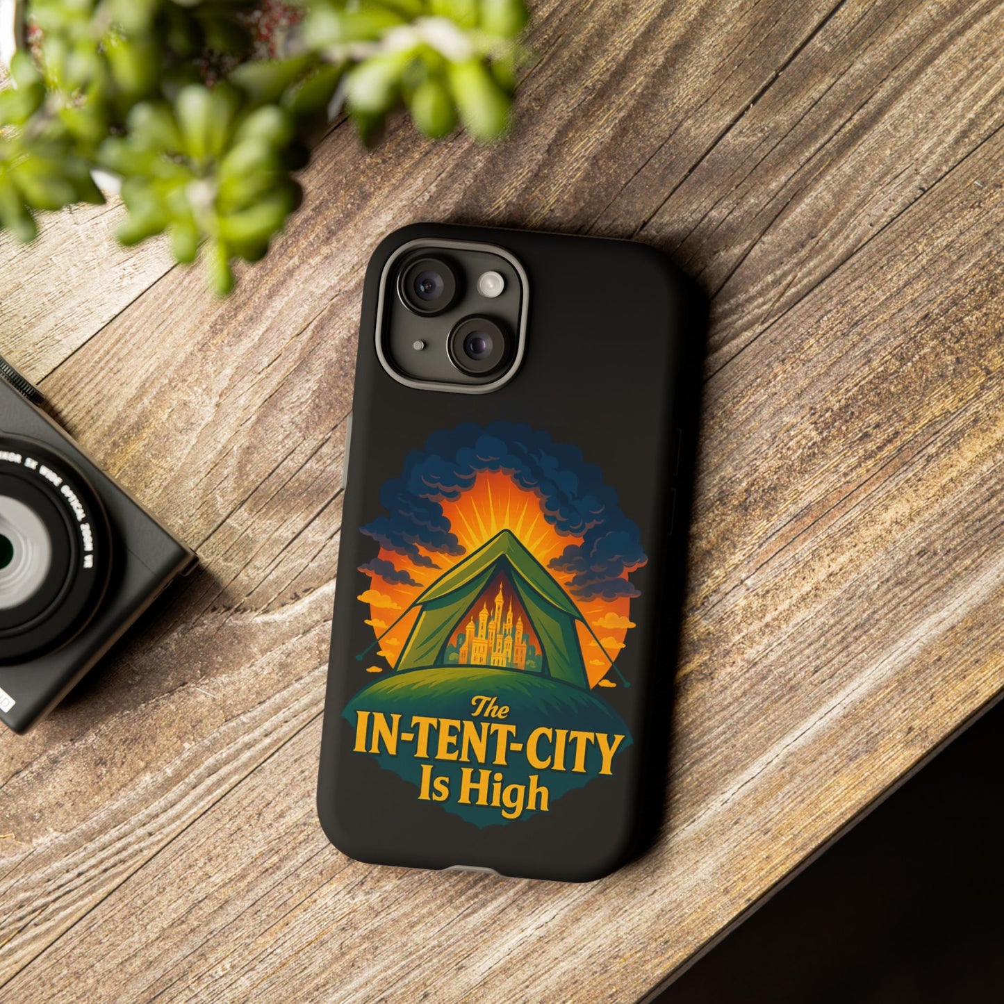 iPhone Case - The In-Tent-City is High Design Intense Phone Case Funny Intensity iPhone Case
