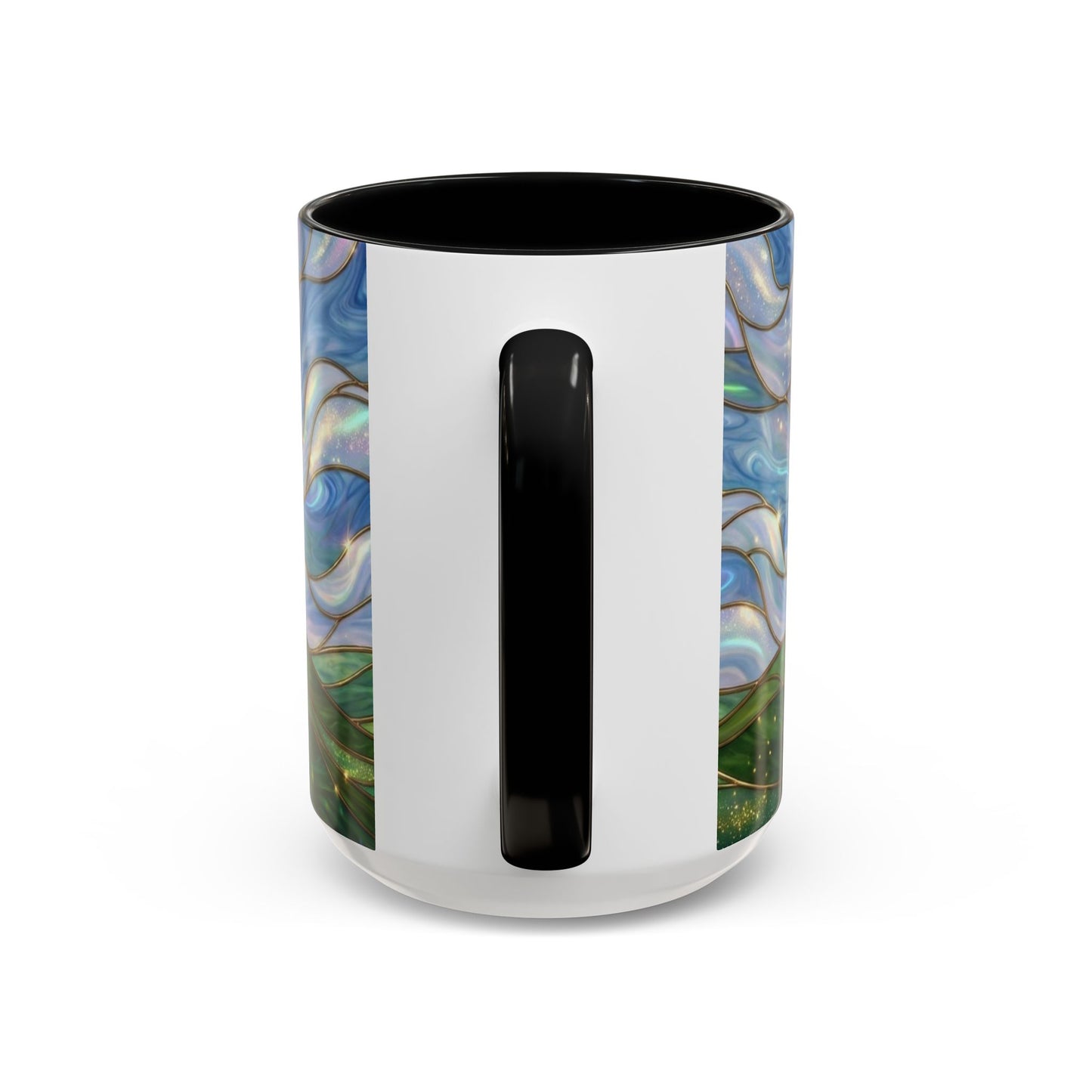 Stained Glass Rainbow Mug, Pot Of Gold Coffee Cup, St Patricks Day Gift, Whimsical Magical Art Mug, Lucky Irish Leprechaun Treasure