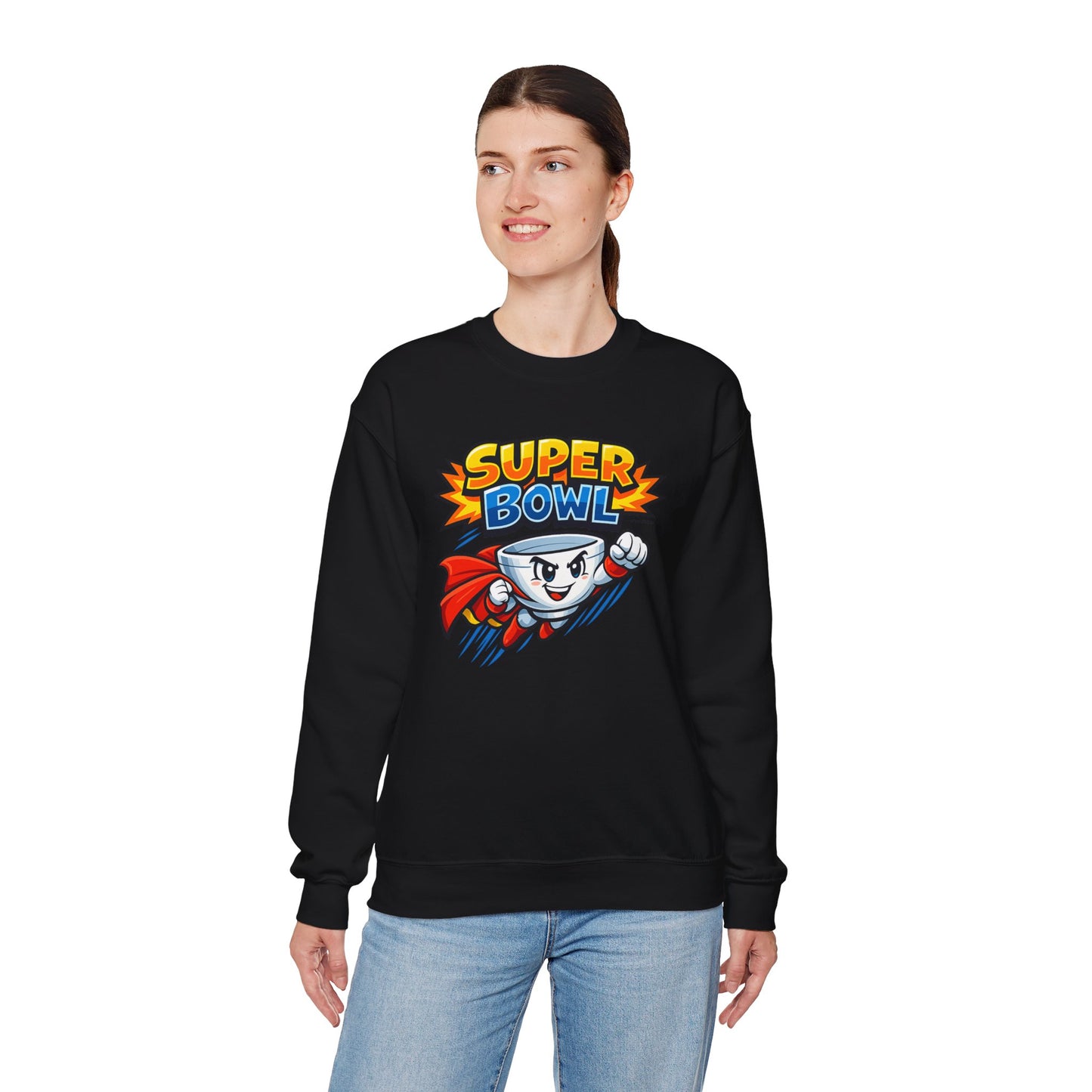Super Bowl Sweatshirt, Funny Super Bowl Crewneck, Football Party Sweatshirt, Game Day Pullover, Bowl Pun Shirt, Unisex Graphic Crew