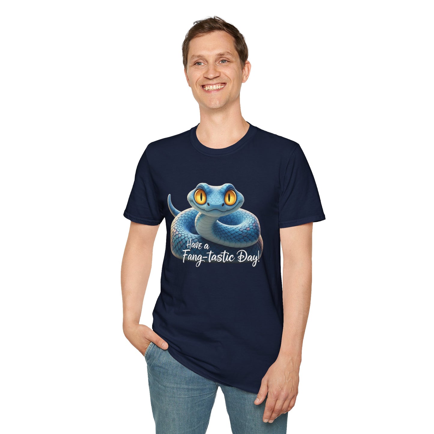 Have A Fang-tastic Day Snake T-Shirt, Funny Reptile Tee, Cute Snake Lover Gift, Animal Pun Shirt, Humor Top For Her Or Him
