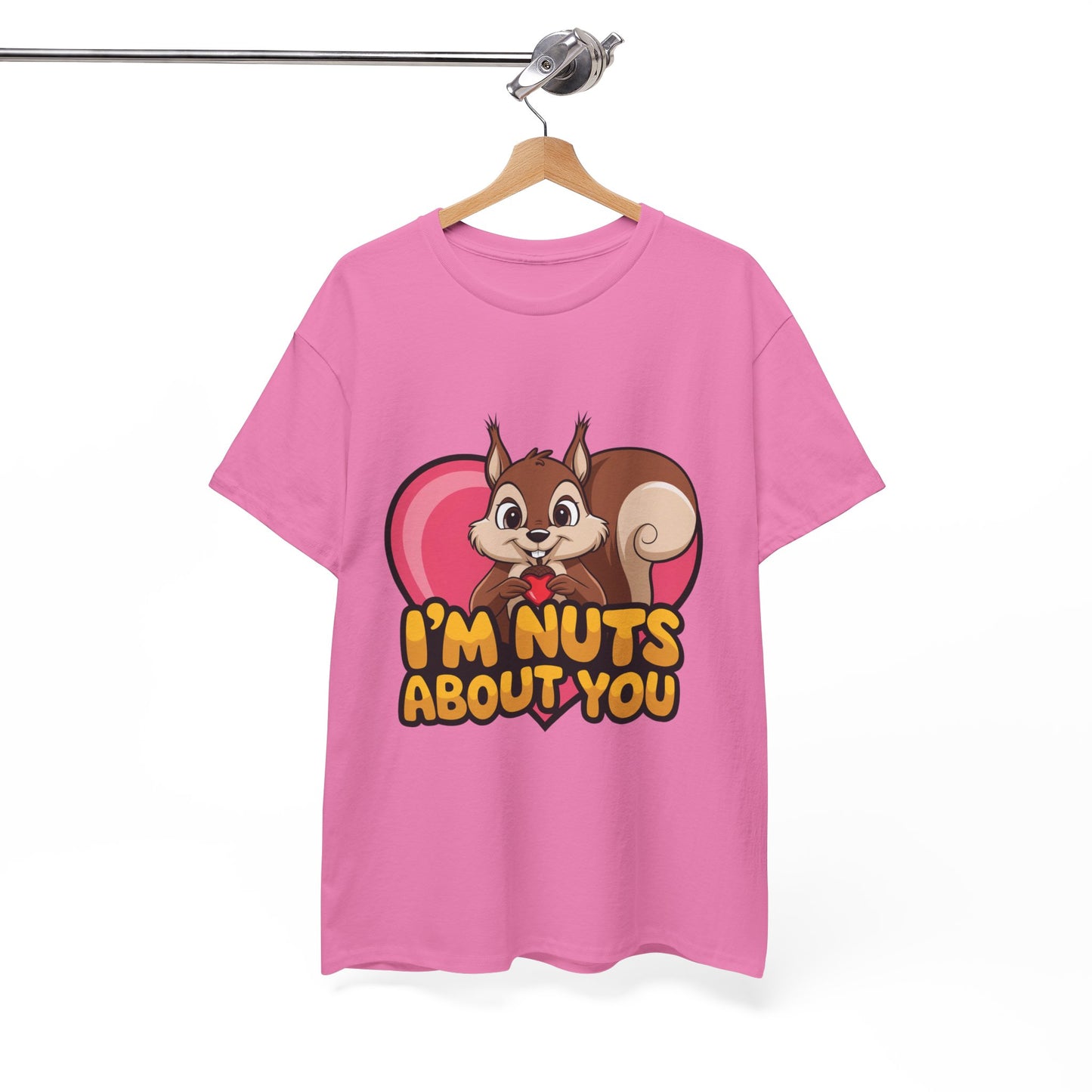 I’m Nuts About You Shirt, Funny Valentine Shirt, Squirrel Love T Shirt, Cute Animal Pun Tee, Valentine Gift For Him Her