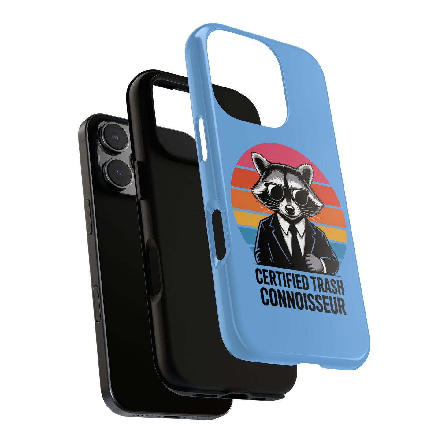 Humorous Raccoon Phone Case - Certified Trash Connoisseur