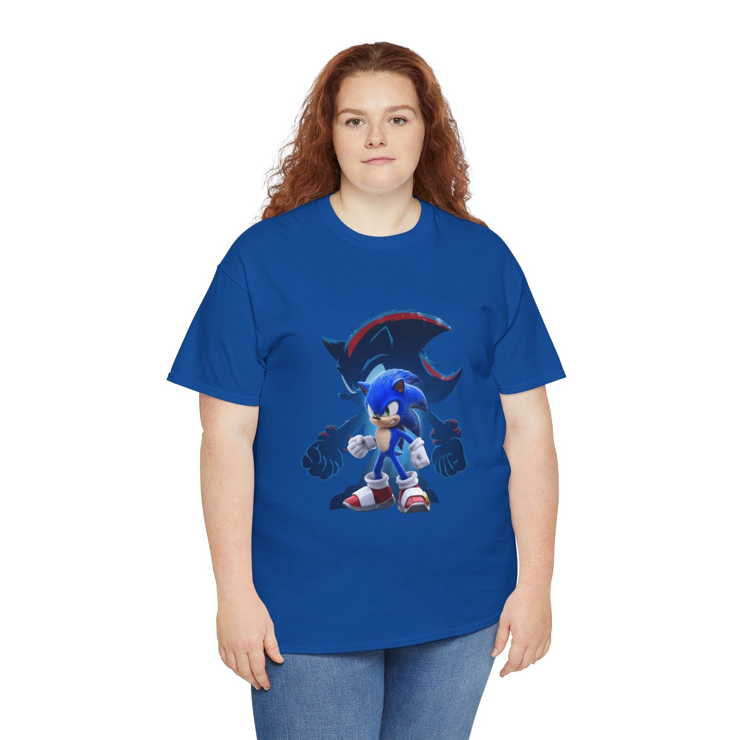 Blue Speed Hero Graphic Tee | Retro Gaming Legend T-Shirt | Fan Inspired Gamer Apparel | Cool Vintage Style Unisex Shirt for Adults & Teens