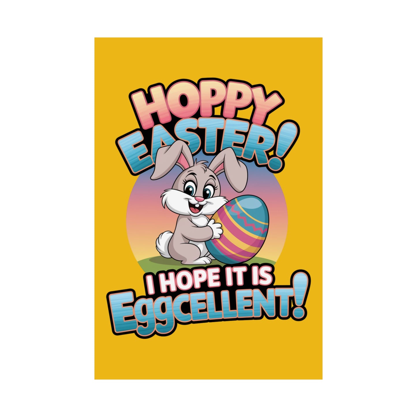 Easter Bunny Poster Easter Decor Easter Bunny Decor Home Decor Holiday Decorations Easter Art Wall Art