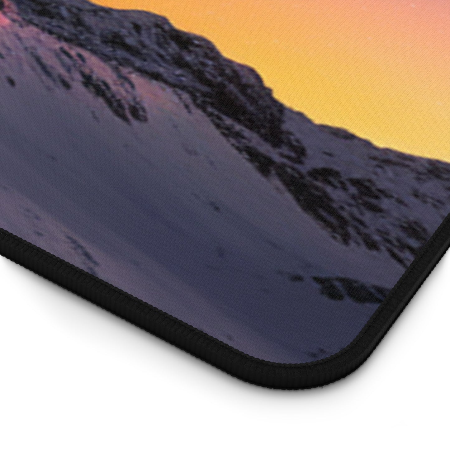 Desk Mat Mountain Top with Milky Way Galaxy View Mouse Pad Nature Desk Top Space Mouse Pad Computer Accessory