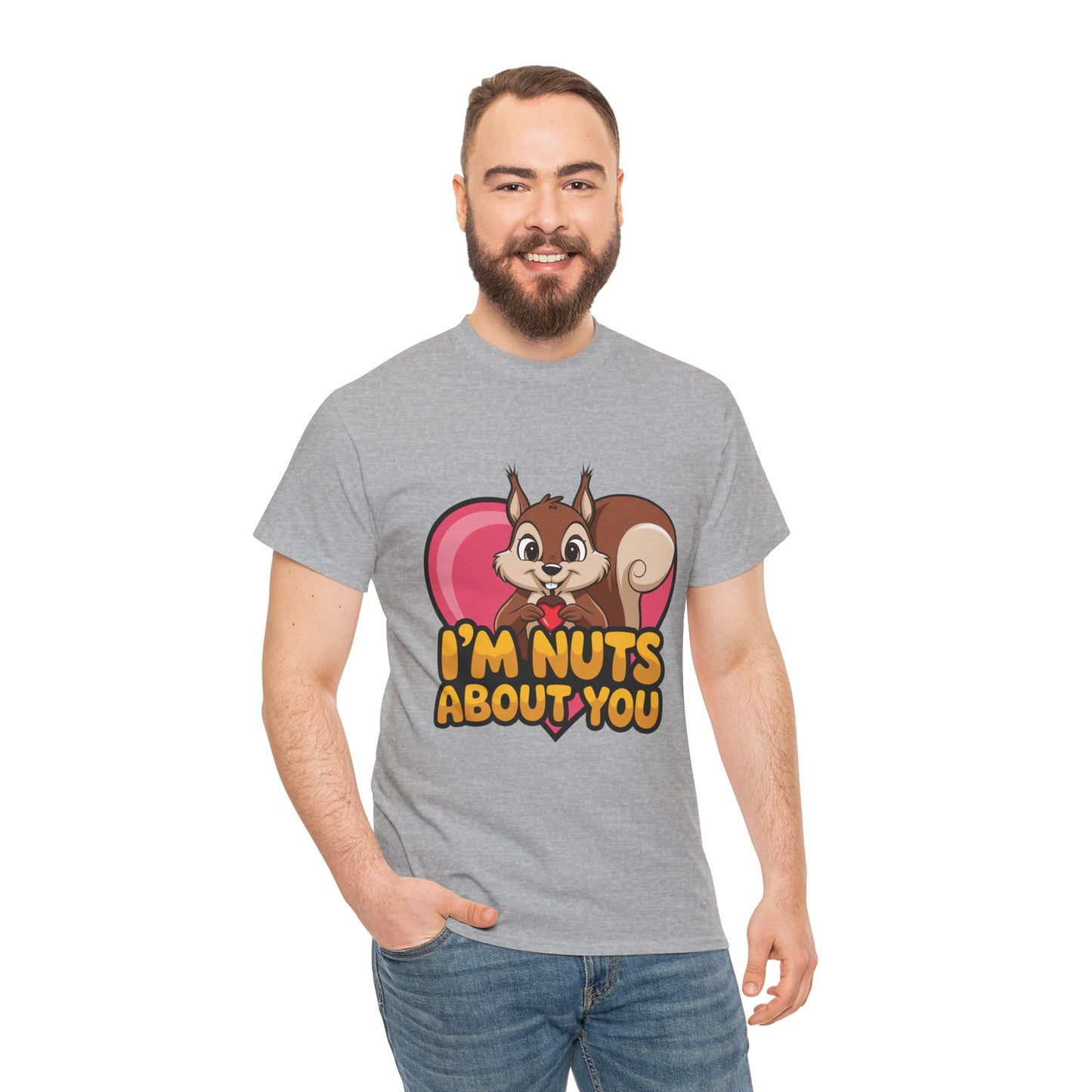 I’m Nuts About You Shirt, Funny Valentine Shirt, Squirrel Love T Shirt, Cute Animal Pun Tee, Valentine Gift For Him Her