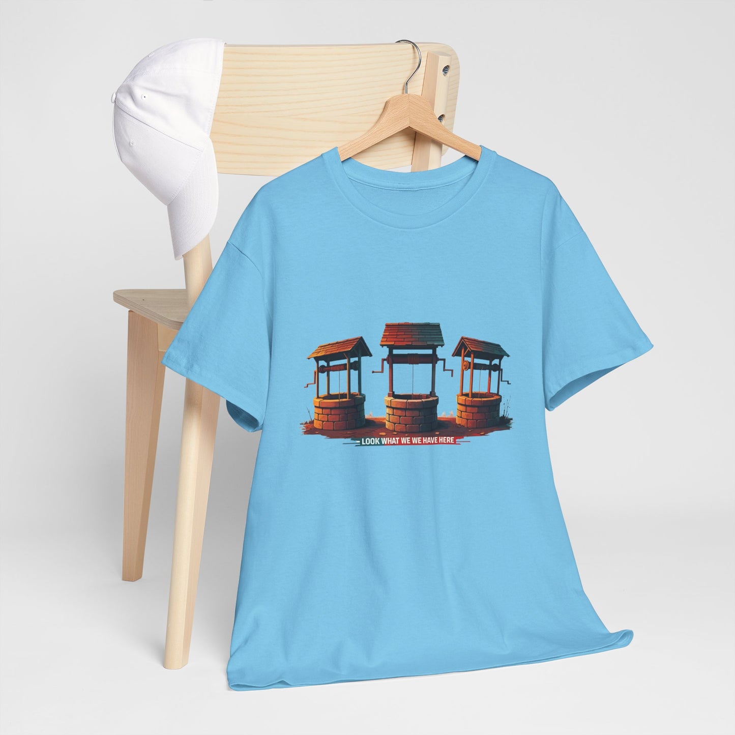 Funny “Well Well Well” T-Shirt • Pun Graphic Tee with Wishing Wells • Retro Vintage Humor Shirt • Gift for Pun Lovers & Joke Fans