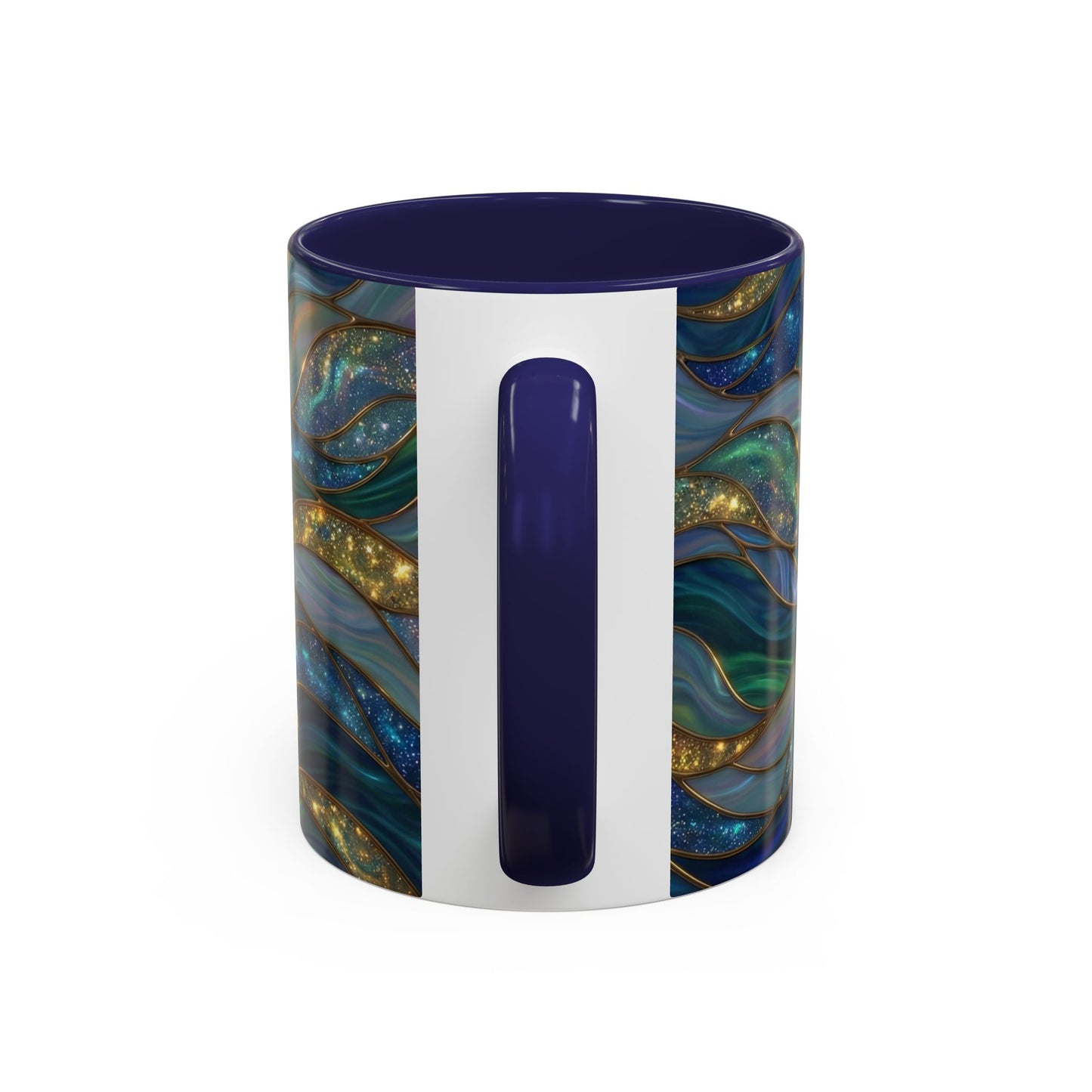 Stained Glass Manta Ray Mug, Ocean Coffee Cup, Manta Ray Art Mug, Nautical Gift, Coastal Decor Mug, Marine Life Coffee Cup