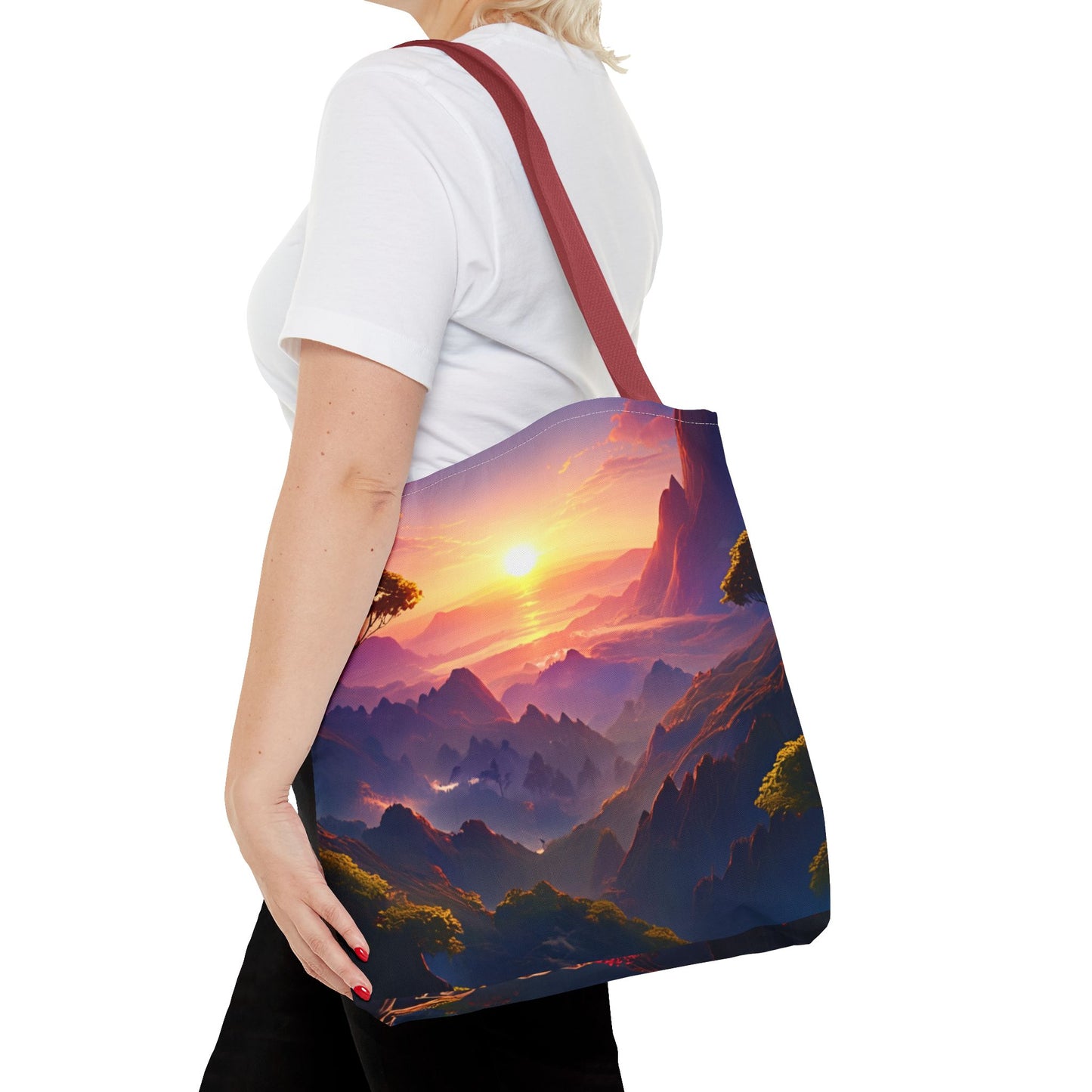 Sunset Landscape Tote Bag