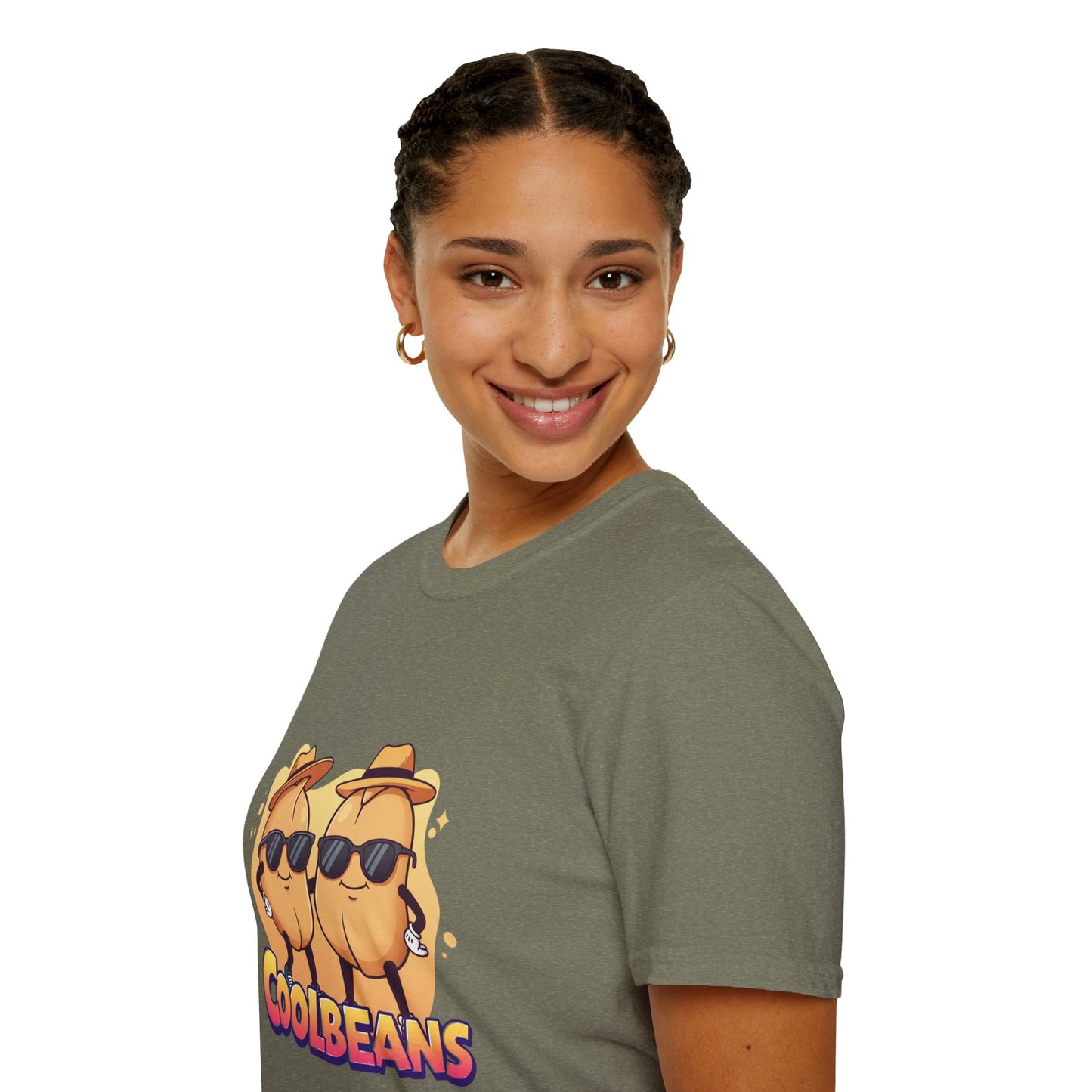 Cool Beans T-Shirt - Two Cooler-Than-Cool Beans With Sunglasses, Quirky Food-Pun Gift Tee for Him, Her or Besties - Perfect Humor and Style