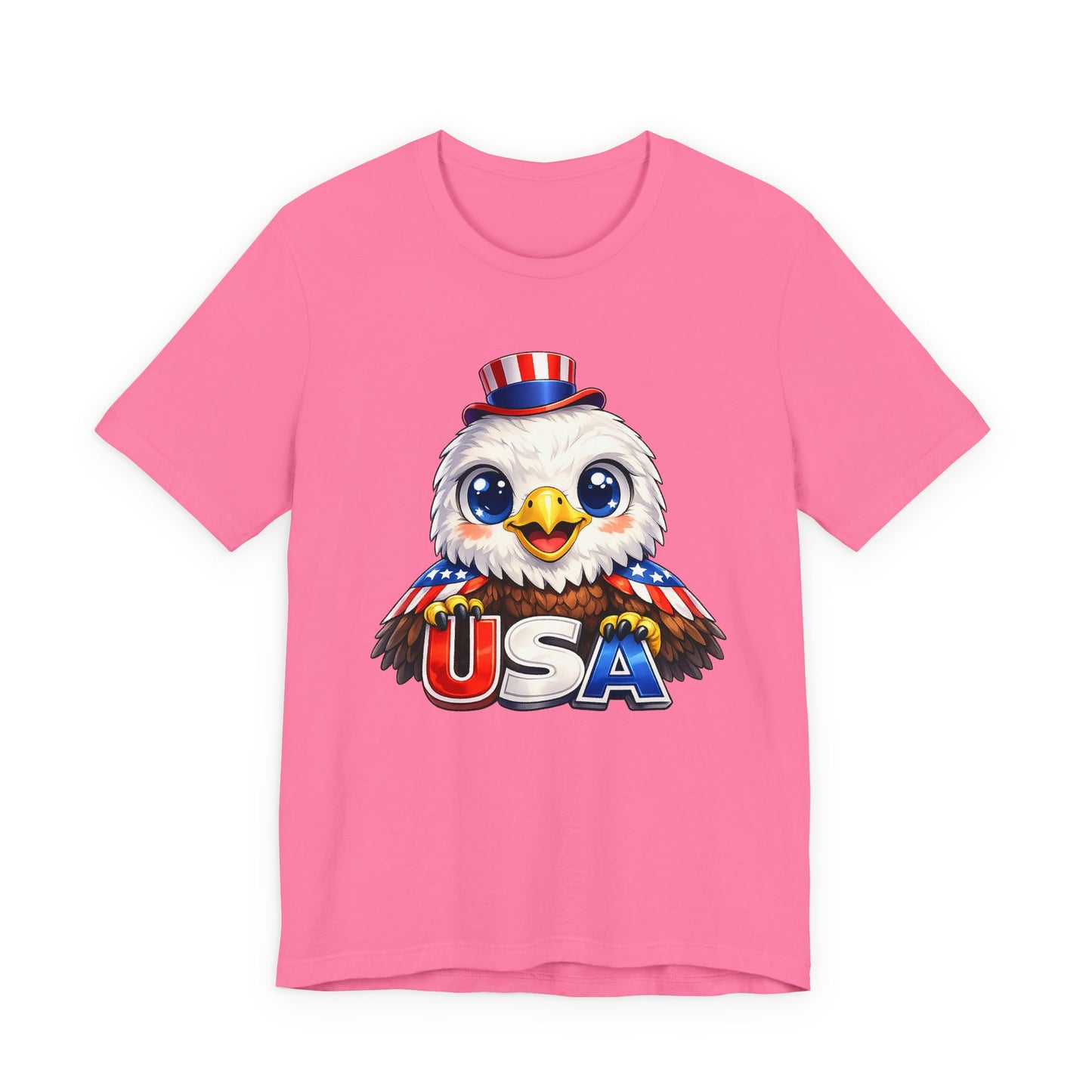 Cute USA Eagle Shirt, Patriotic Eagle T Shirt, Fourth Of July Shirt, American Flag Eagle Tee, Freedom Graphic Shirt, USA Pride Top