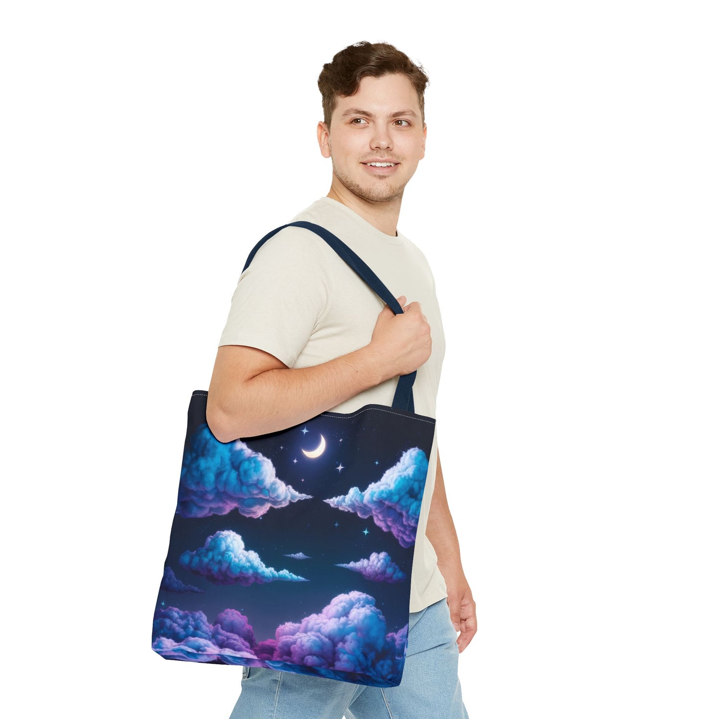 Dreamy Clouds & Moon Tote Bag