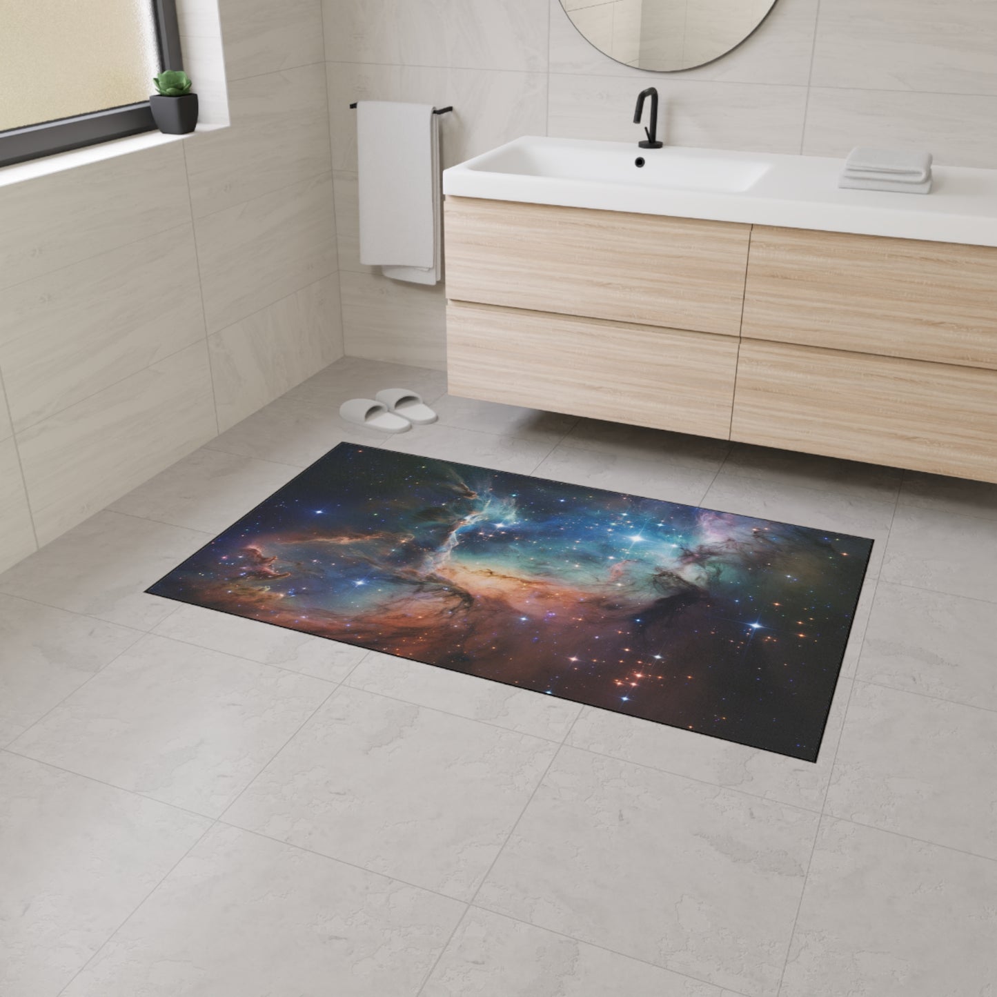 Floor Mat Space Door Mat Cosmic Welcome Mat Galactic Floor Mat Starry Welcome Mat