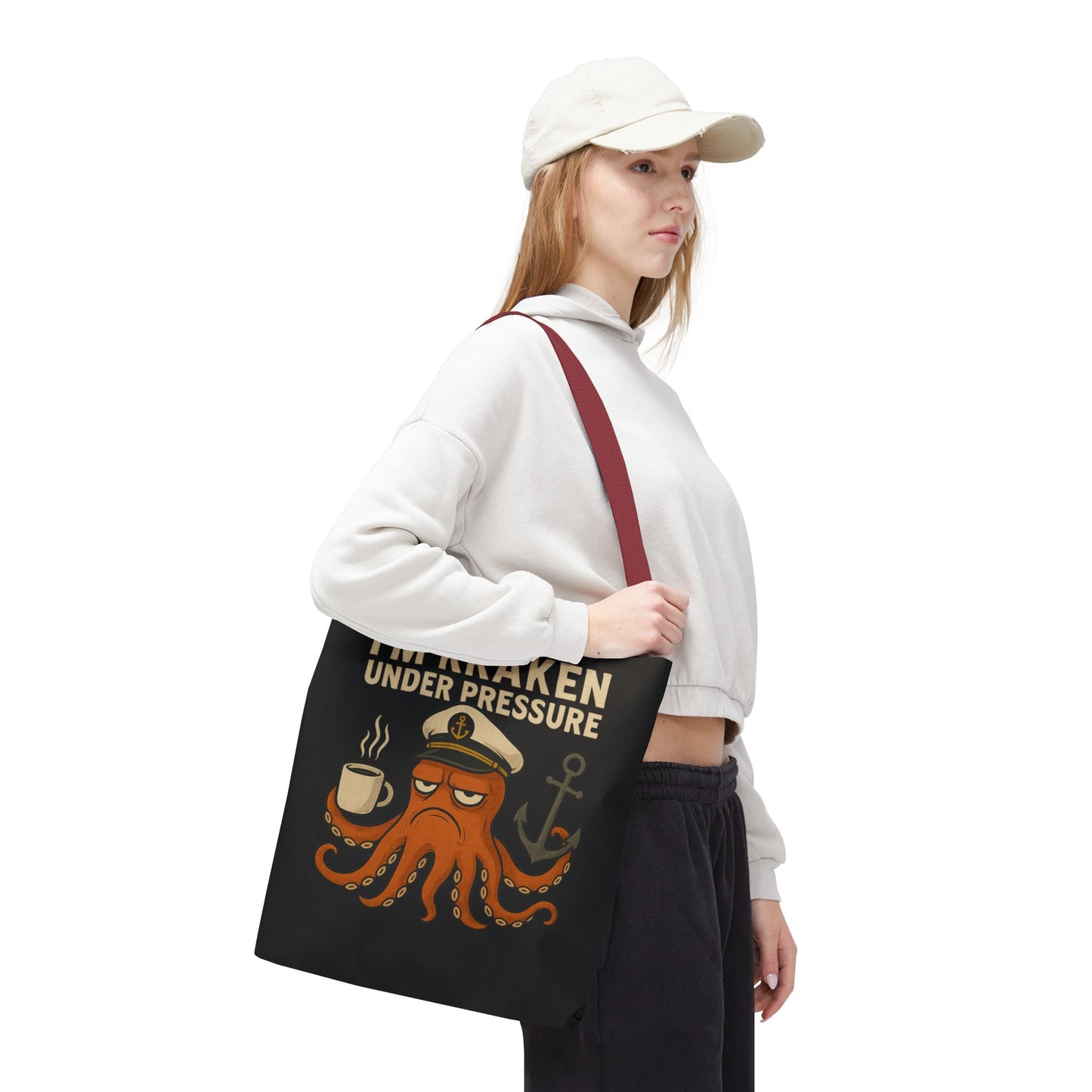 Stressed Octopus Tote Bag Nautical Bag Beach Tote Ocean Reusable Bag Seaside