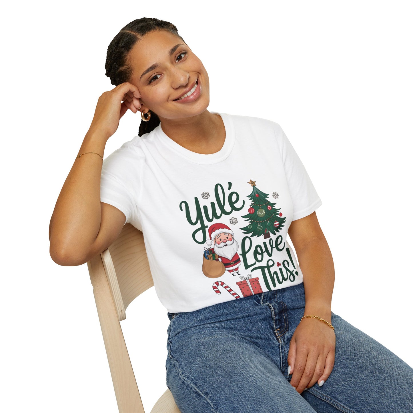 Yulé Love This Christmas T-Shirt, Funny Santa Holiday Tee, Cute Pun Xmas Shirt, Festive Unisex Top, Fun Gift For Friends And Family