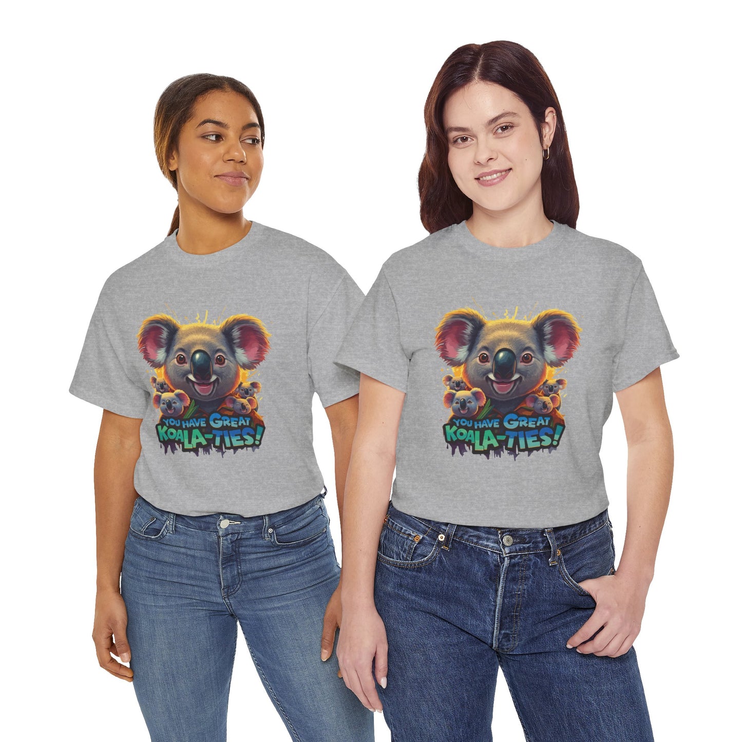 You Have Great Koala‑ties Tee – Cute Koala Pun T‑Shirt, Animal Lover Gift, Funny Wildlife Graphic, Unisex Casual Tee