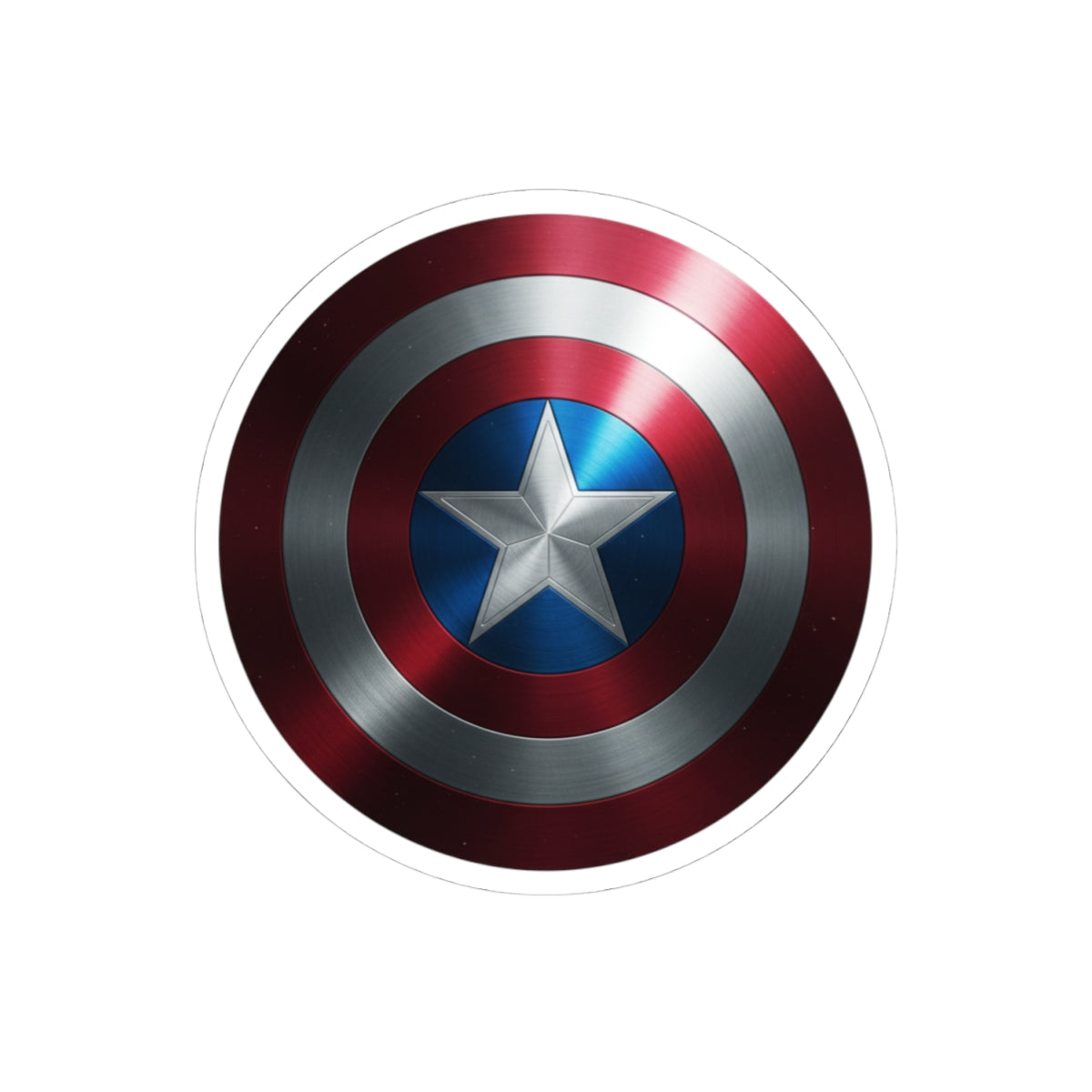 Captain America Shield Kiss-Cut Stickers - Perfect for Fans and Collectors