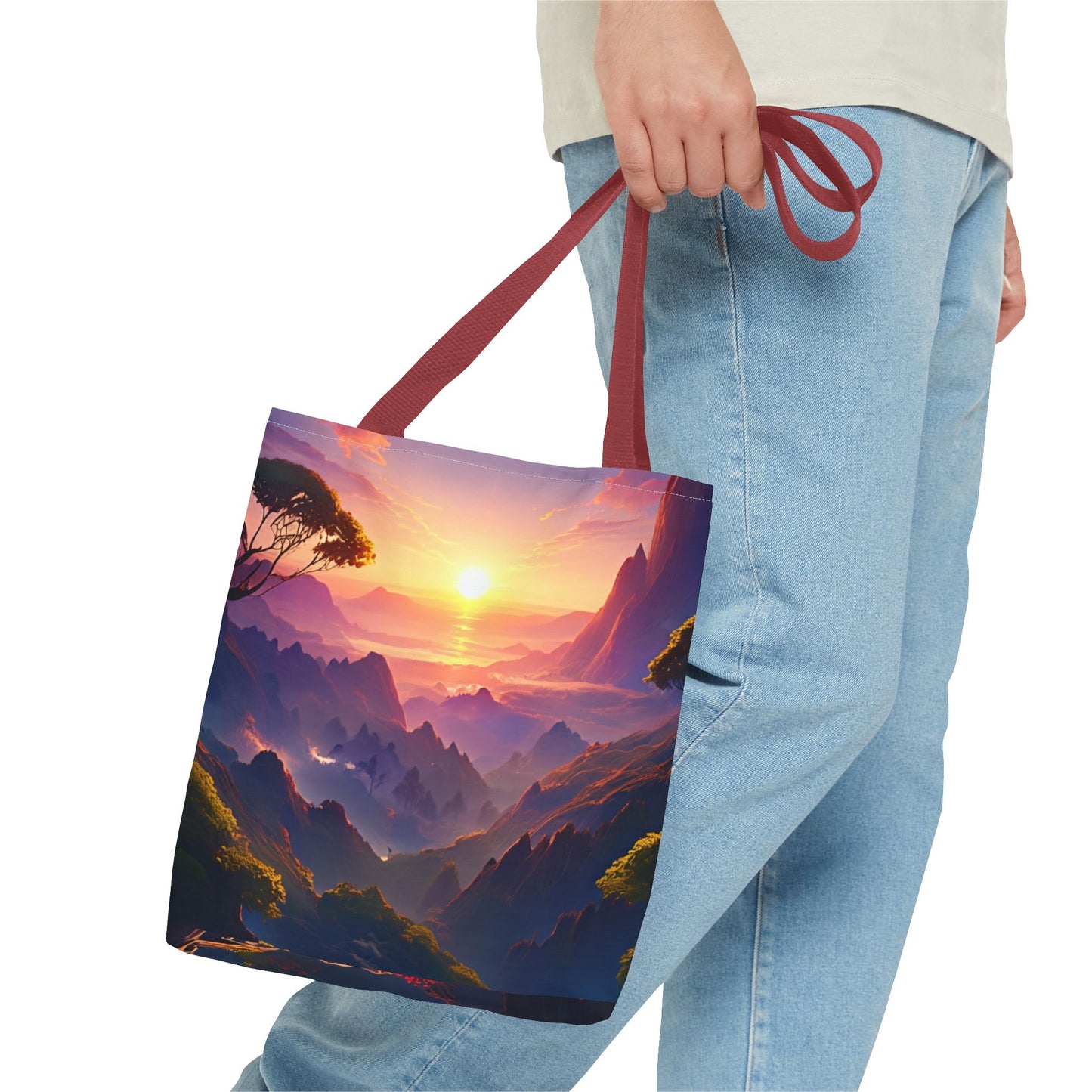 Sunset Landscape Tote Bag