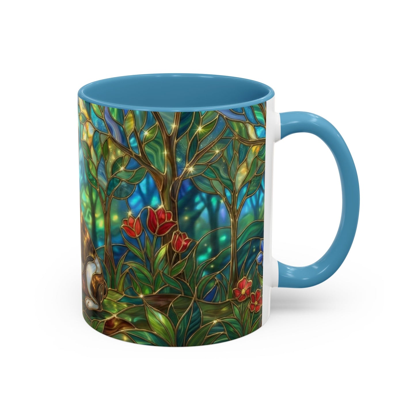Stained Glass French Bulldog Mug, Frenchie Coffee Mug, Colorful French Bulldog Art Cup, Dog Mom Gift, Pet Lover Mug, Unique Frenchie Gift