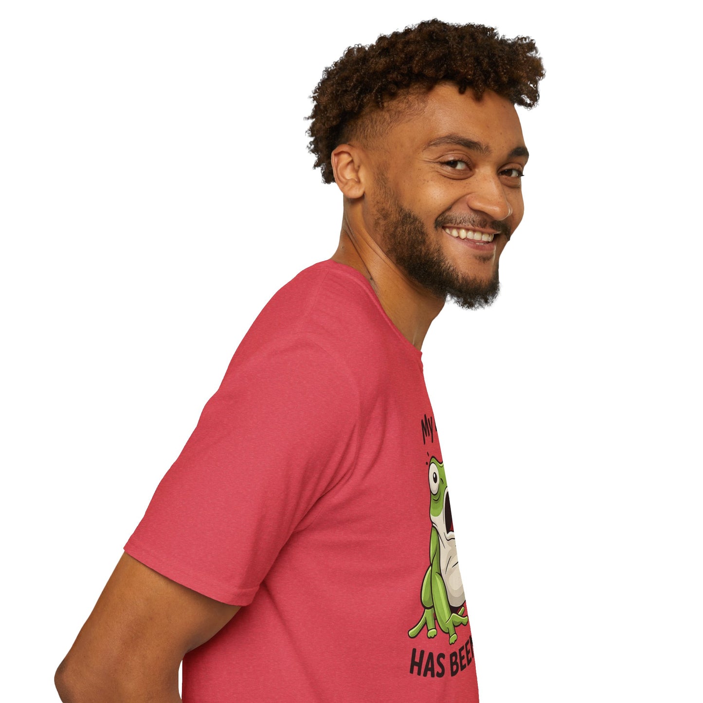 My Bum Has Been Fuzzled Shirt, Bumfuzzled Word Play Tee, Funny Frog T Shirt, Cute Shocked Frog Graphic Tee, Silly Humor Gift
